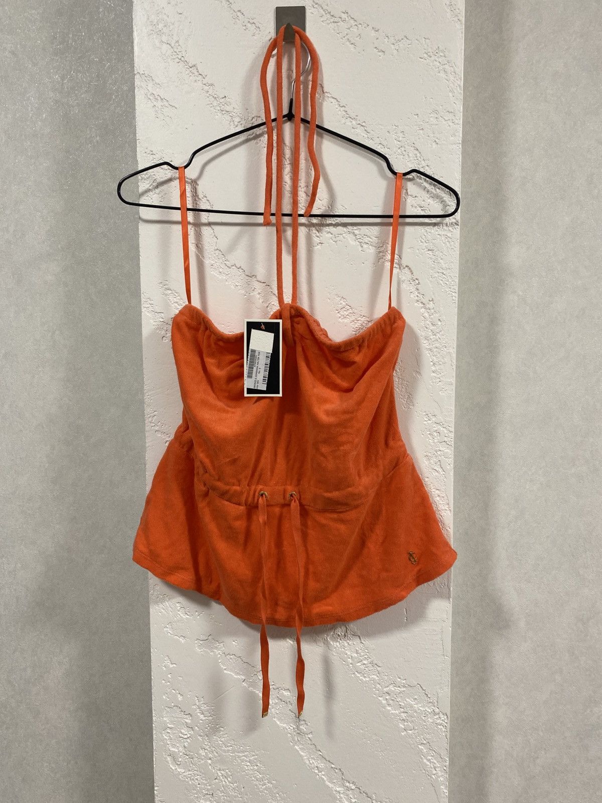 Juicy Couture Juicy Couture Y2K Safety Orange Halter Top Terry Size: S Size S / US 4 / IT 40 - 1 Thumbnail