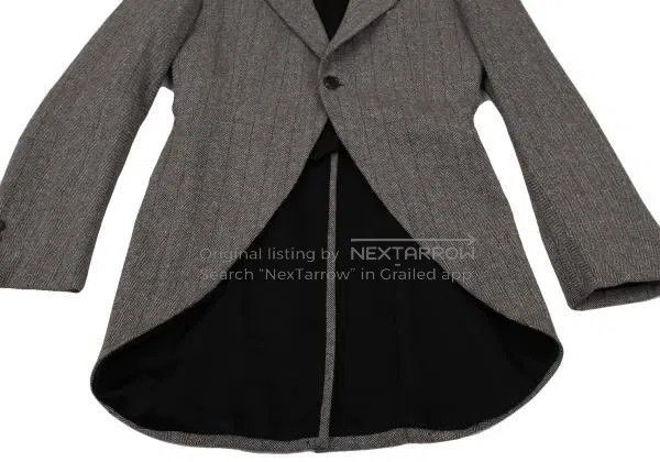 Comme des Garcons Comme des Garcons Grey Retro Patterned Design Tailcoat Size S / US 4 / IT 40 - 8 Thumbnail