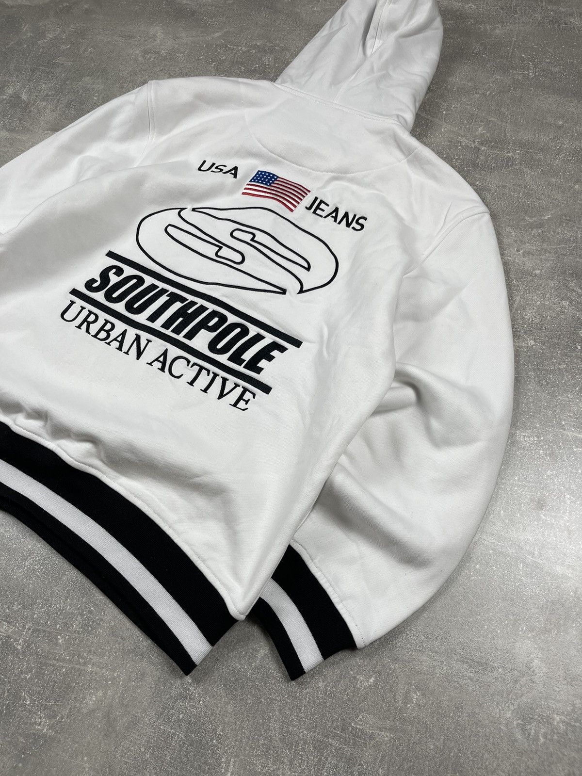 Southpole × Vintage Southpole NWT USA Big Logo White Y2K 00s Vintage Hoodie Size US L / EU 52-54 / 3 - 5 Thumbnail