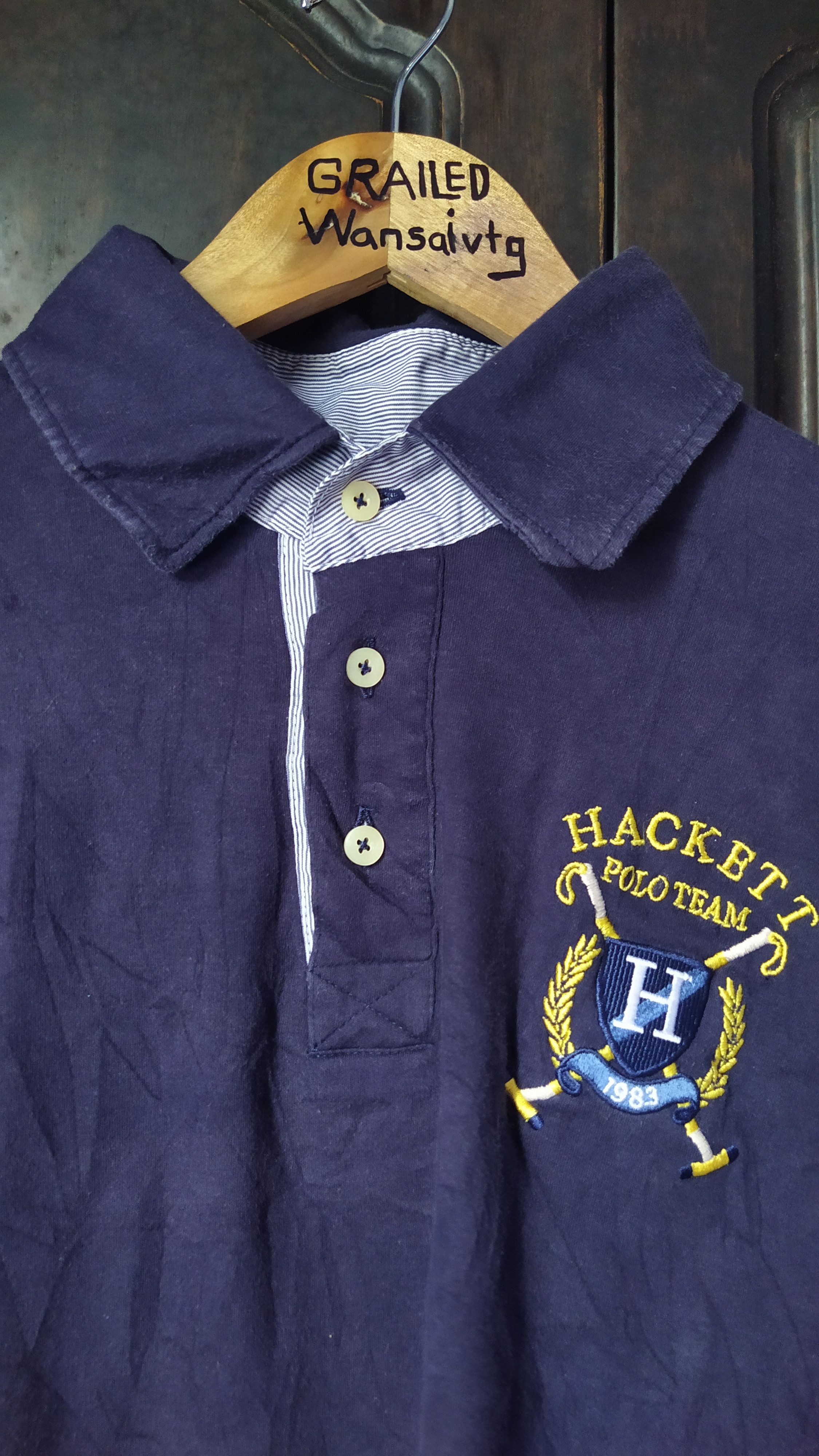 Hackett Hackett polo shirt No 3 casual vintage Size US M / EU 48-50 / 2 - 3 Thumbnail