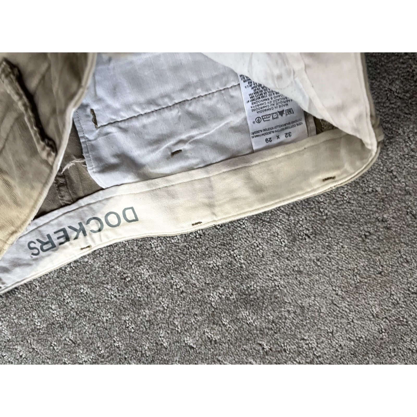 Dockers Dockers D2 Pants - Flat Front Regular Fit Cotton Chino 32x29 Brown Mens Trousers Size US 32 / EU 48 - 5 Thumbnail
