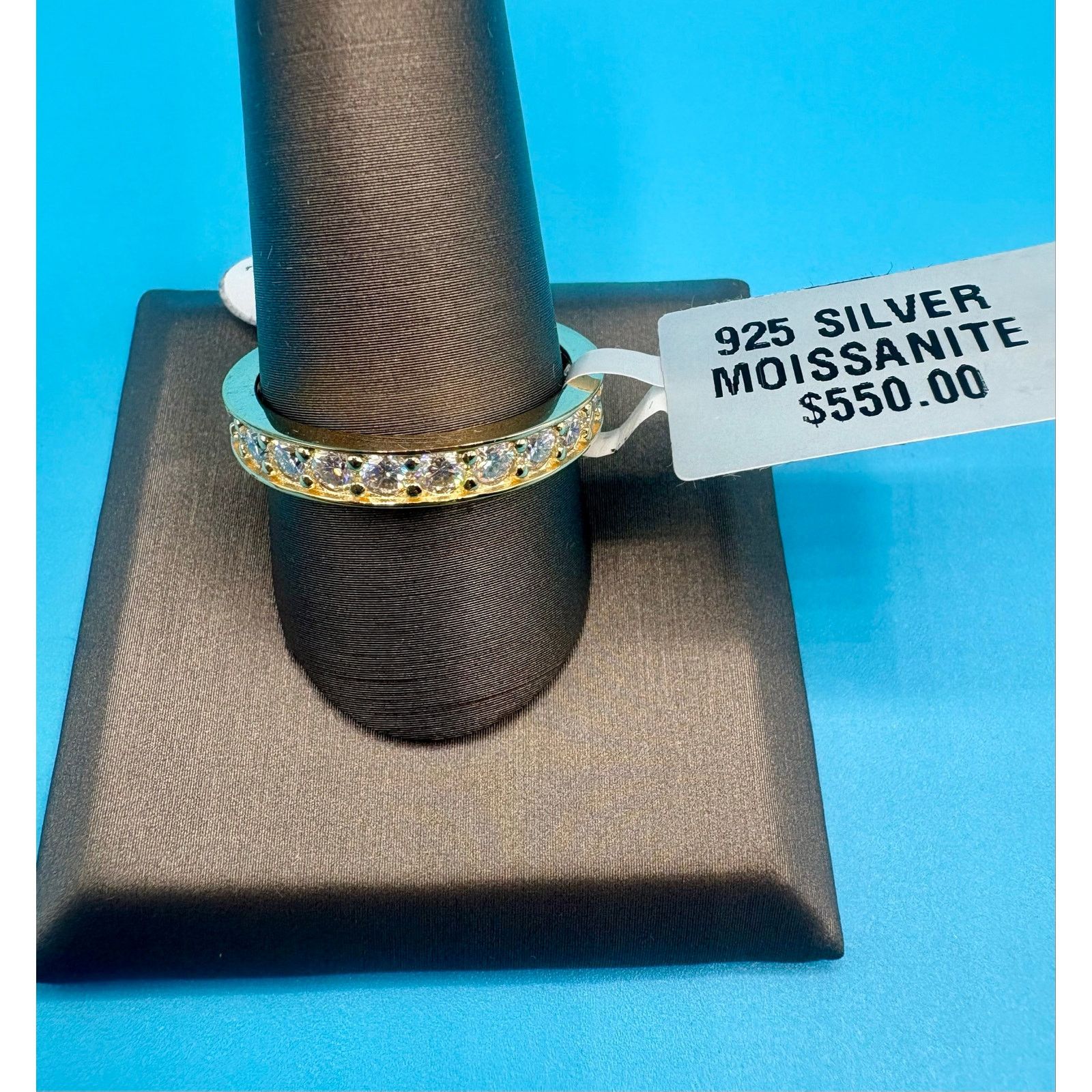 Jewelry NWT Stunning Men's 3CTW Moissanite Eternity Band - Size 8.25 Size ONE SIZE - 1 Thumbnail