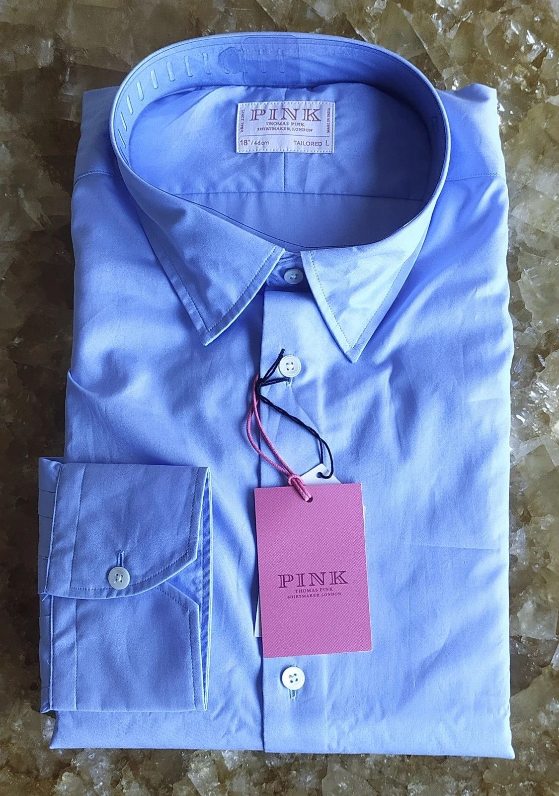 Thomas Pink Men's Formal Poplin Shirt Free Shipping T/42