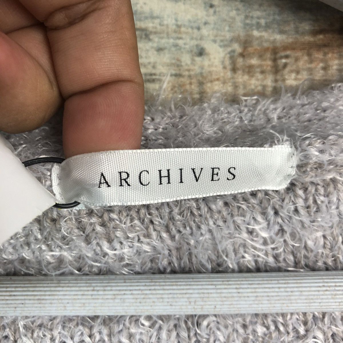 Japanese Brand DL Archives Gray Mohair Cardigan Knitwear #C374 Size M / US 6-8 / IT 42-44 - 10 Thumbnail