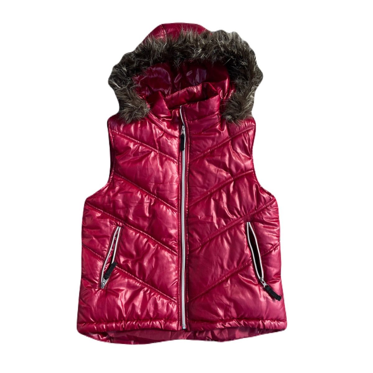 If Six Was Nine 2000s Japanese archive Vkei Fur Light Puffer Zip-up Vest Y2K Size US S / EU 44-46 / 1 - 2 Thumbnail