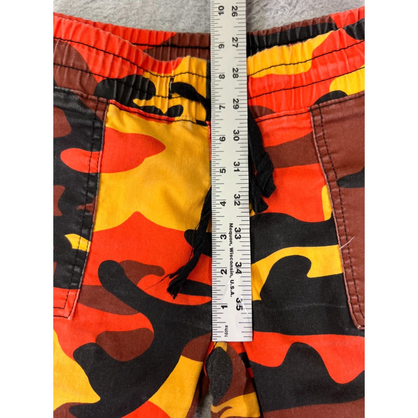 Vintage VIP Jeans Womens Jeans 5 Orange Black Yellow Lava Camo Jogger Elastic Waist Hem Size 27" / US 4 / IT 40 - 7 Thumbnail