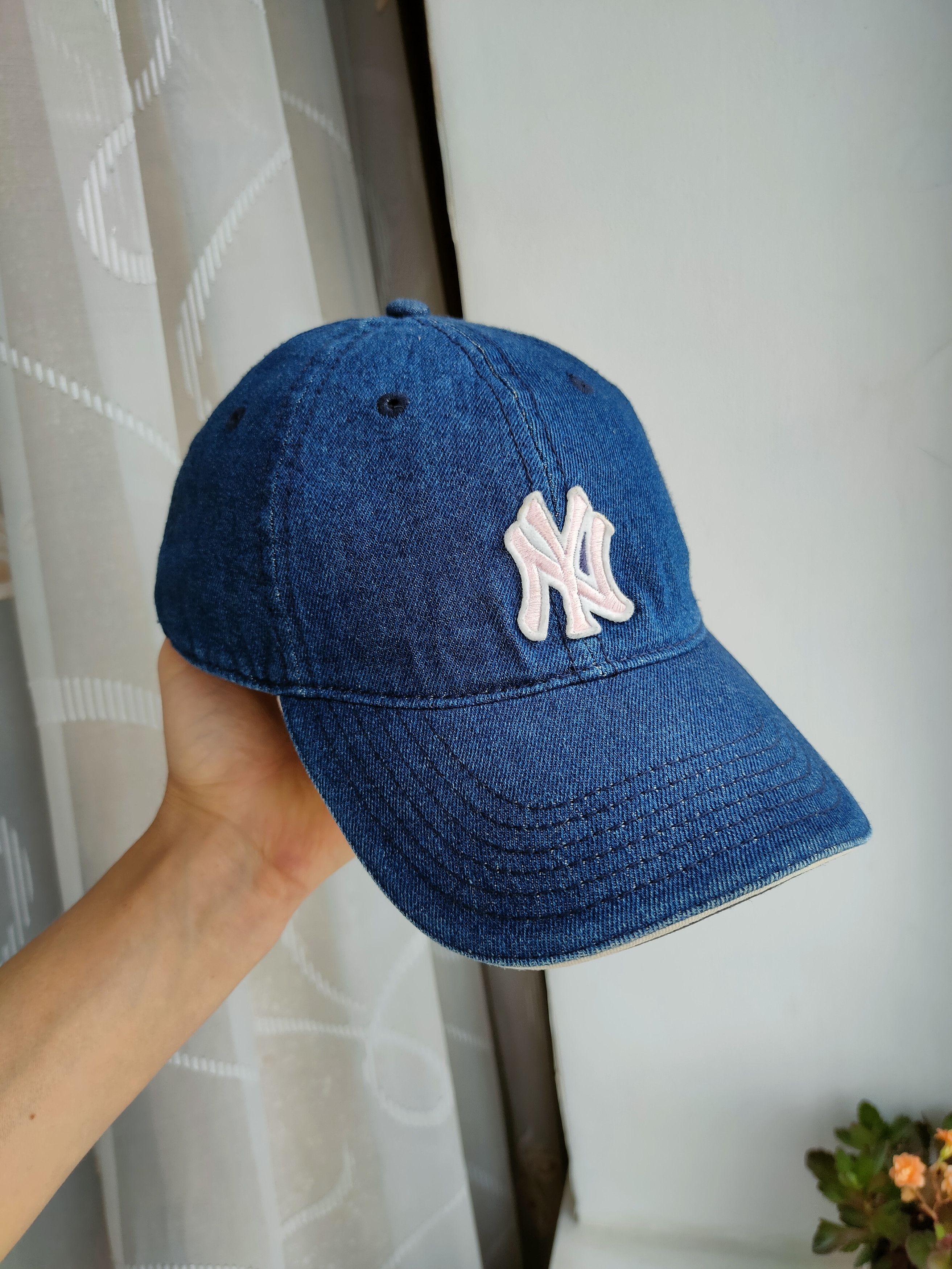 MLB × Twins Enterprise Inc. Vintage NY Yankees MLB Denim with Pink Logo Cap Unisex Size ONE SIZE - 1 Thumbnail
