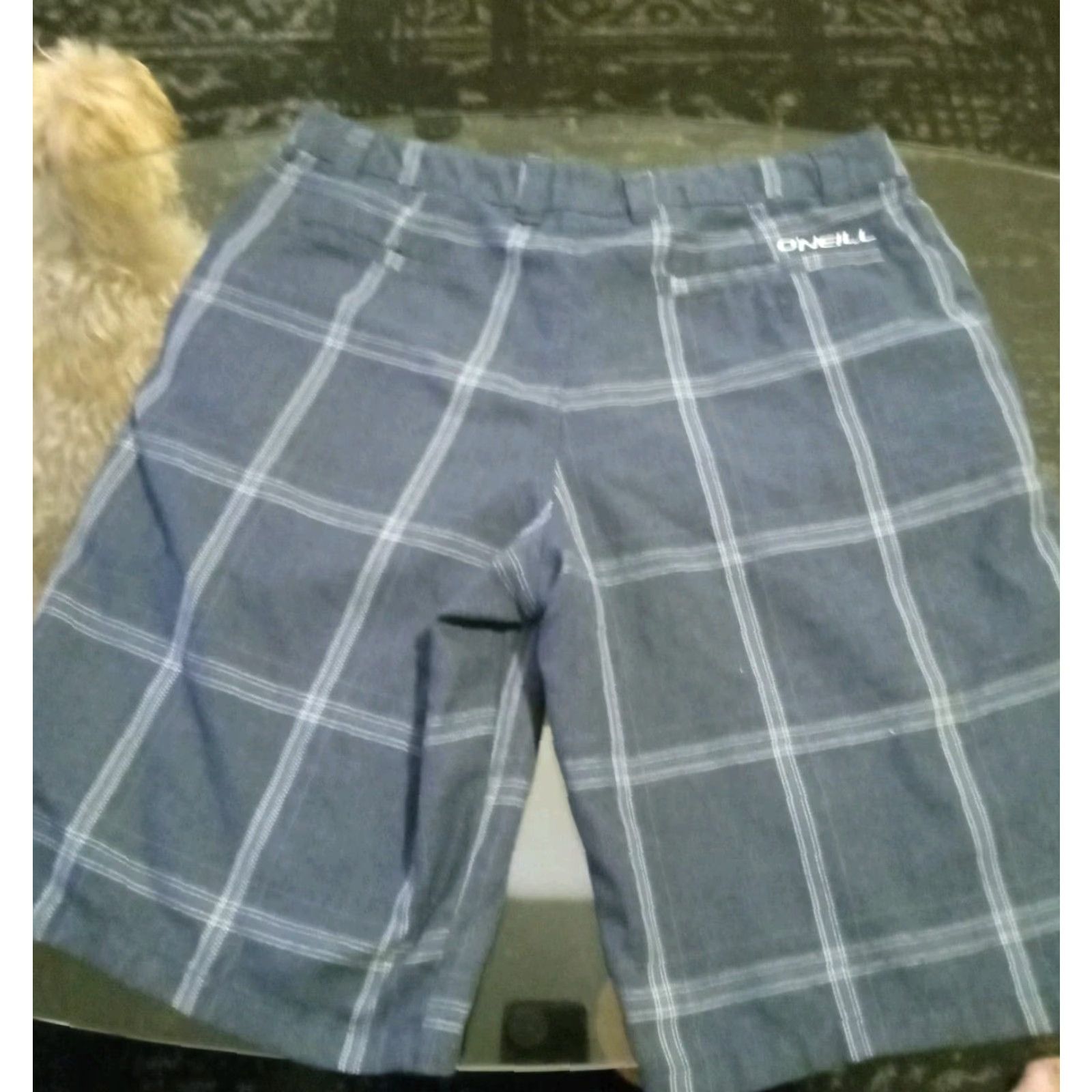 O'Neill O'neill Bermuda Shorts 32" Waist 21" Long Purple Plaid Beach Bum Golfer Traveler Casual Mens Bermuda Shorts 32 Purple Size US 32 / EU 48 - 3 Thumbnail