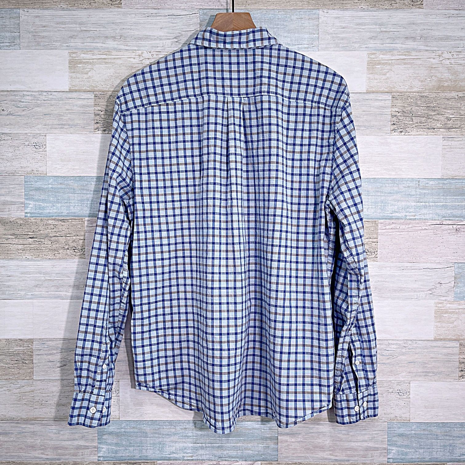 johnnie-O Johnnie O Cotton Lawn Button Front Shirt Blue Mens Medium Size US M / EU 48-50 / 2 - 3 Thumbnail