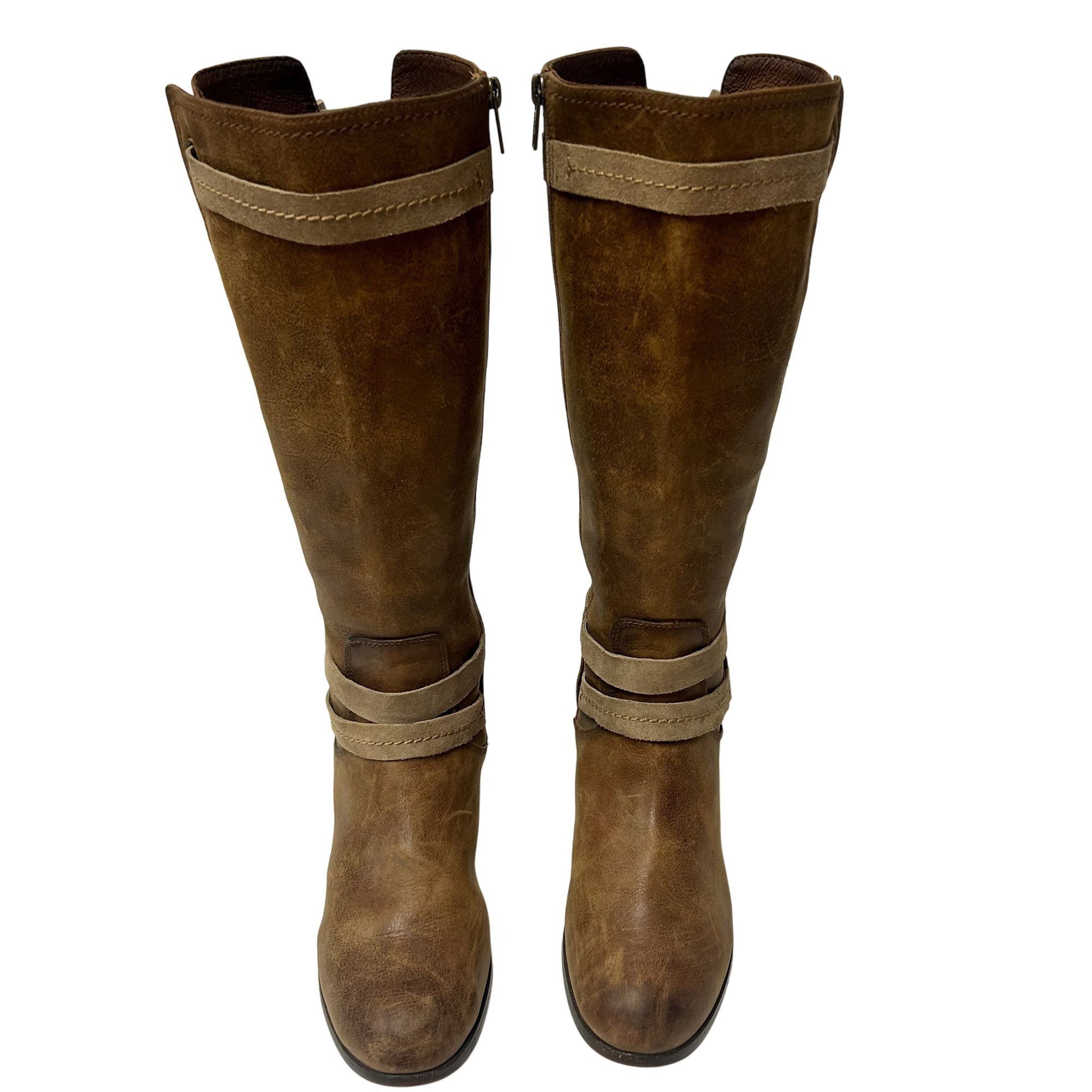 Ugg Ugg Australia Leather Tall Full Zip DARCIE Riding Boots Size US 9.5 / IT 39.5 - 3 Thumbnail