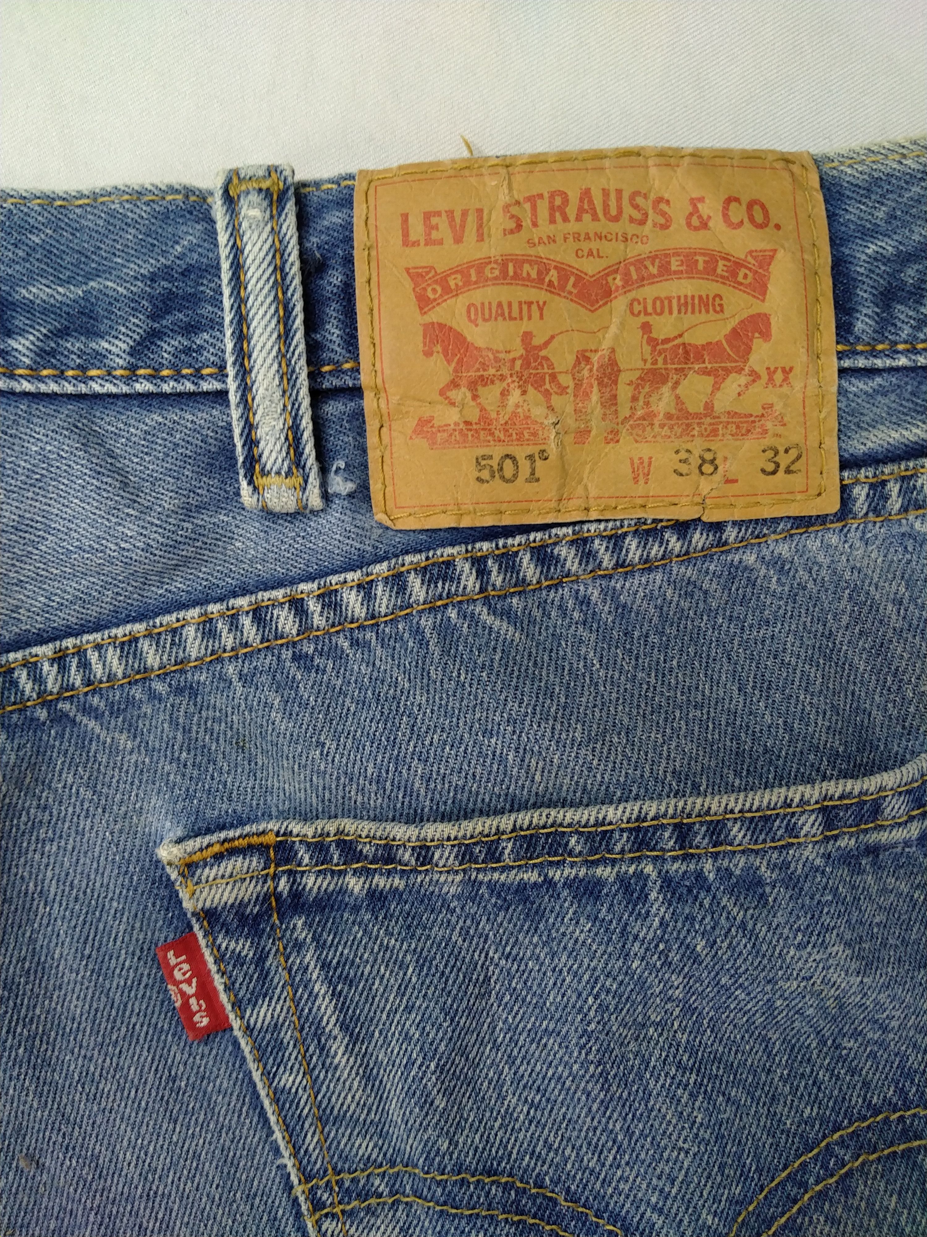 Levi's Faded Blue Vintage Levi's 501 Denim 38 x 29 -JN572 Size US 38 / EU 54 - 8 Thumbnail