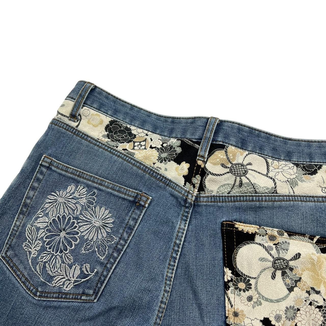 Japanese Brand Vintage Embroidered Koi Fish Japanese Denim Jeans - Waist 35 Size US 35 - 4 Thumbnail