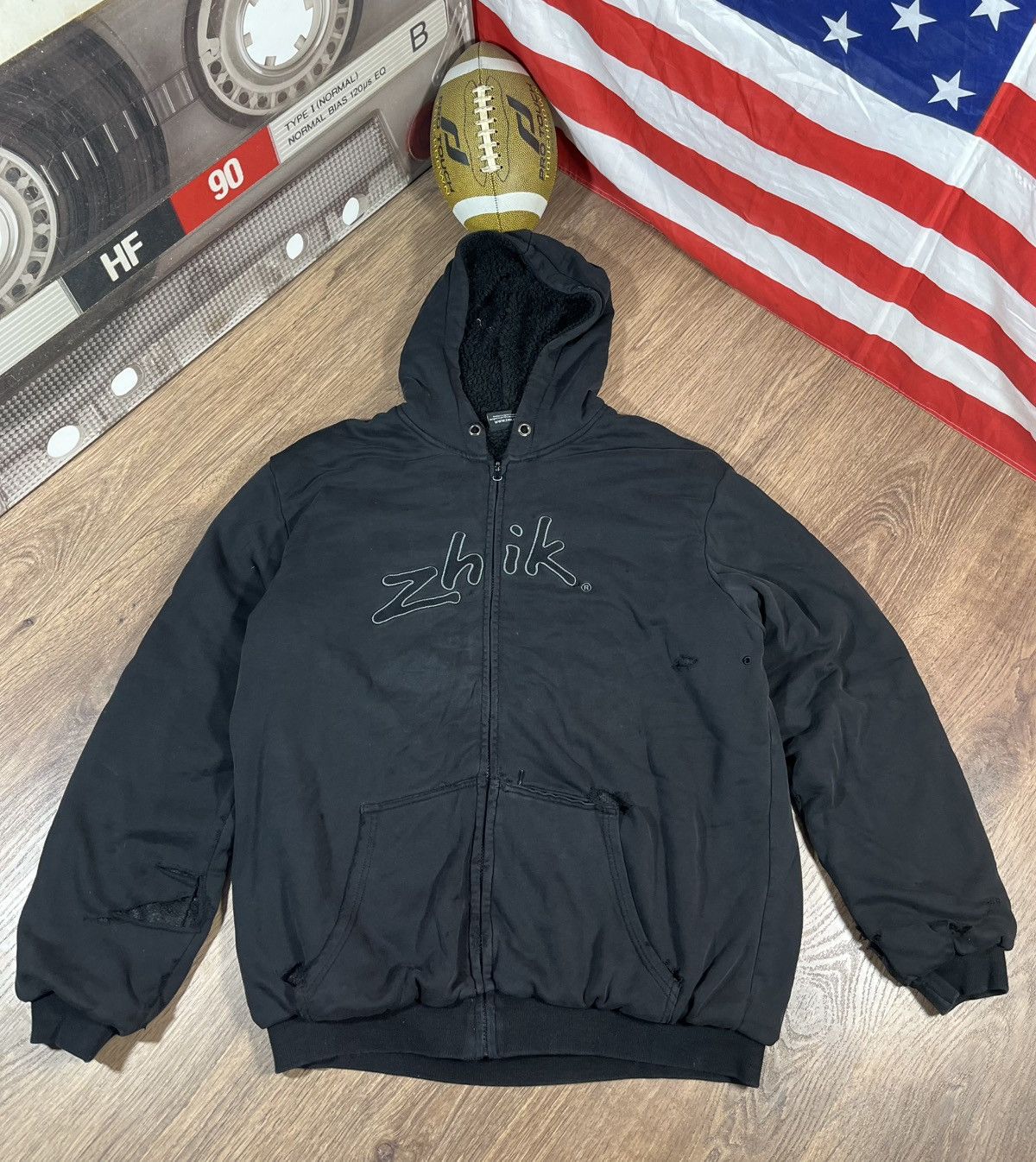 Band Tees Zhik Distressed 😫 Zip Hoodie Size US XL / EU 56 / 4 - 1 Thumbnail