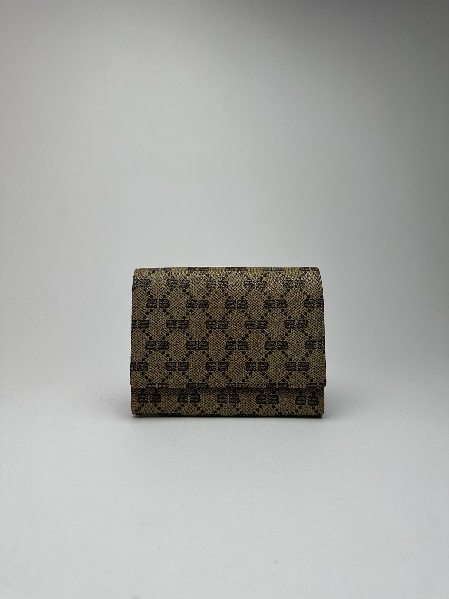 Balenciaga Vintage Leather Monogram Wallet Brown Size ONE SIZE - 1 Thumbnail