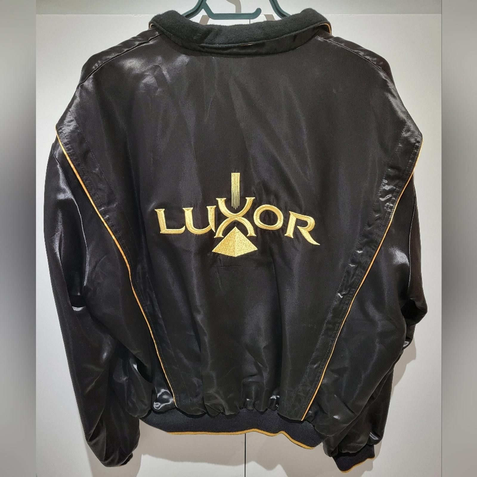 Other Vintage Luxor Las Vegas Bomber XL Black Satin Casino 90s USA Size US XL / EU 56 / 4 - 1 Thumbnail