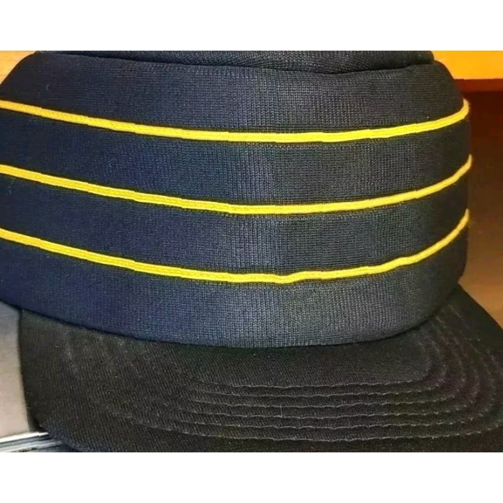 Vintage VINTAGE Northern Cap Hat Mpls MN Black Yellow Striped Bumblebee Snapback Foam Size ONE SIZE - 2 Thumbnail