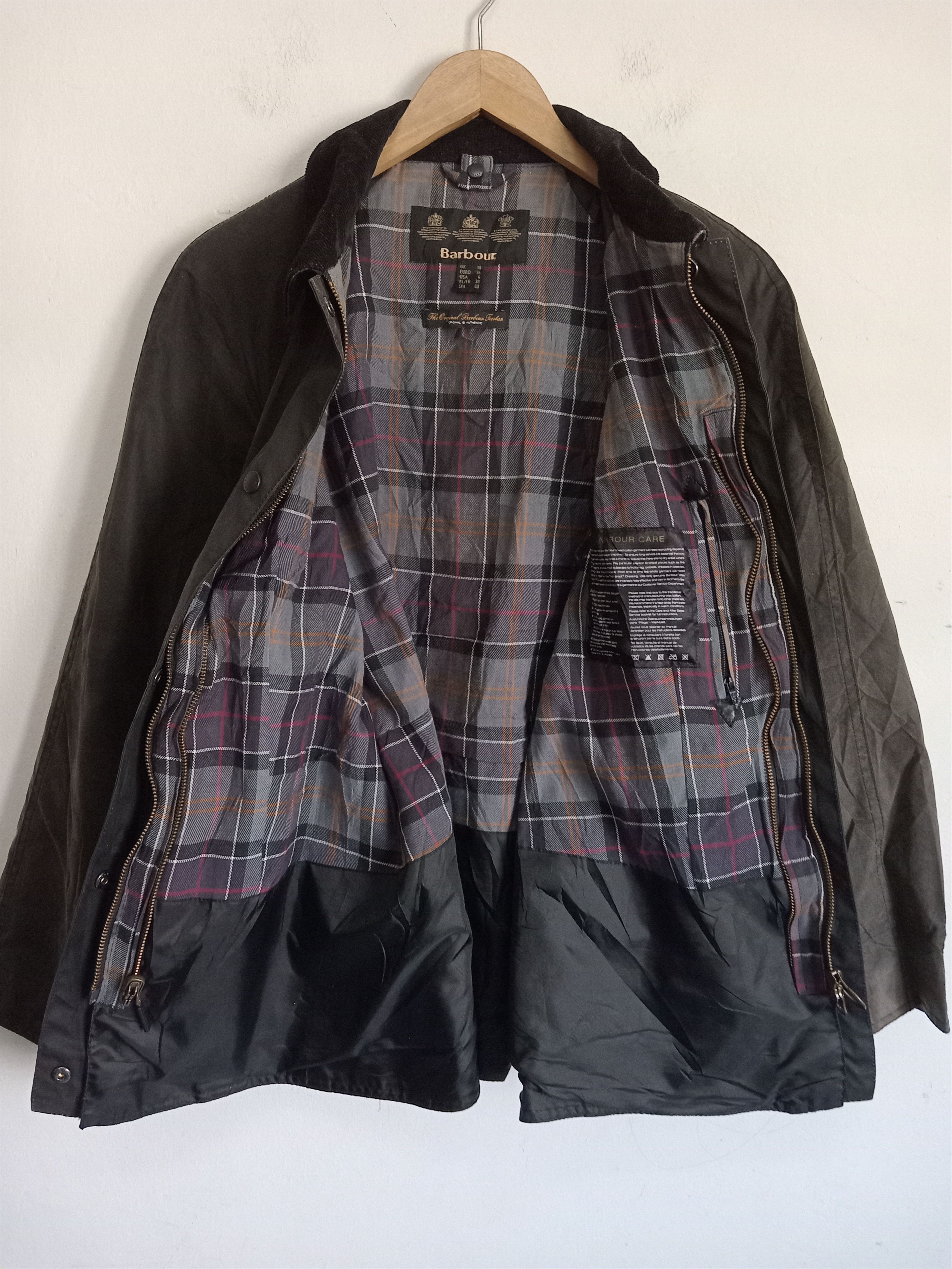 Barbour × Vintage Vintage Sunfaded Barbour Beadnell Wax Hunting Jacket Size US M / EU 48-50 / 2 - 8 Thumbnail