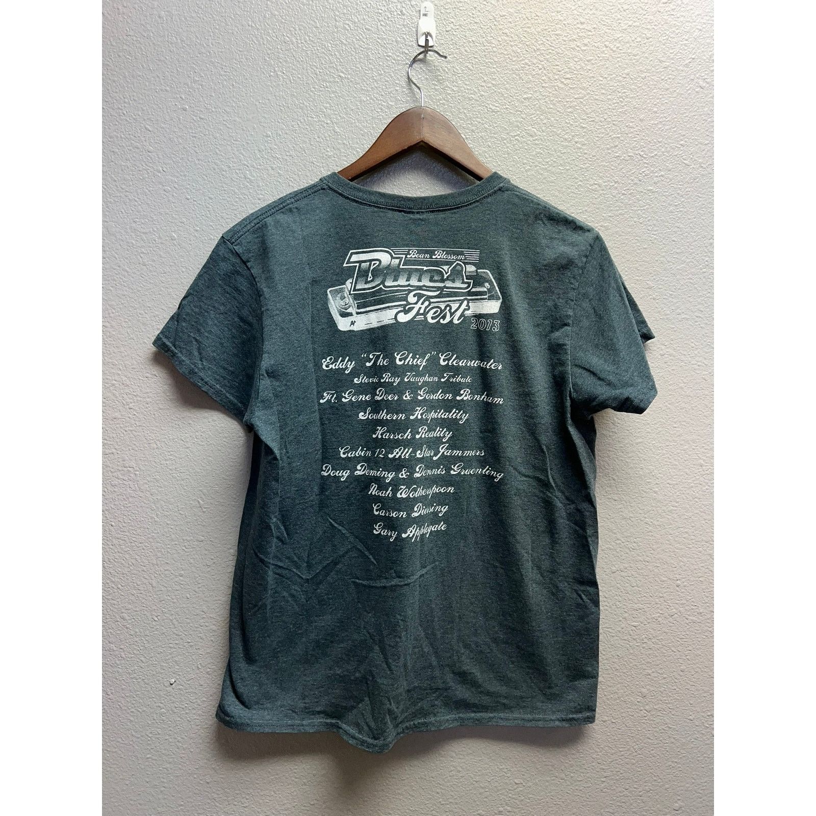 Gildan Womens Blues Fest Shirt Bean Blossom Concert Tour Top Tee L Size L / US 10 / IT 46 - 5 Thumbnail