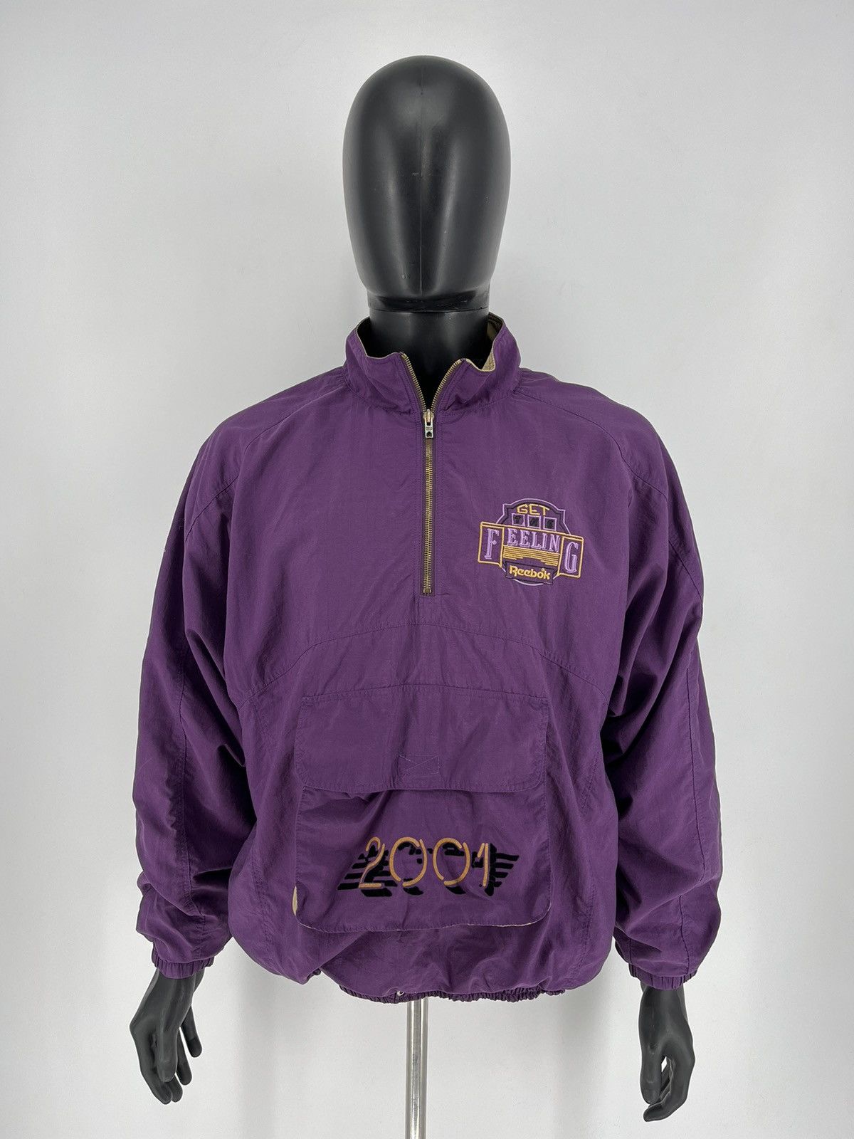 Reebok × Vintage Rare Vintage 90s Reebok Exclusive Get Feeling Jacket Size US XL / EU 56 / 4 - 2 Thumbnail