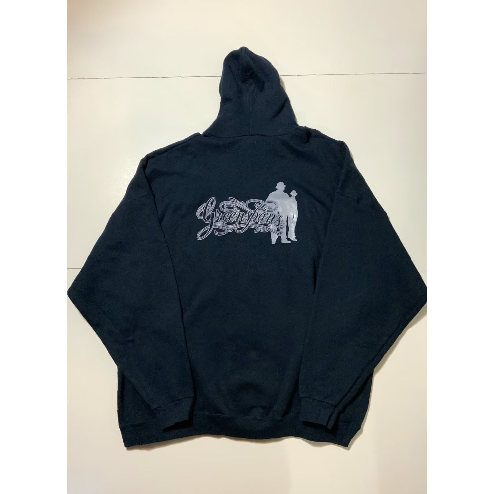 Vintage VINTAGE Greenspan’s Last OG Store South Gate Chicano Graphic Pullover Hoodie 5XL Men Navy Blue Pullover Alstyle 90/10 Classic Graphic Mens Hoodie Size US XXL / EU 58 / 5 - 3 Thumbnail