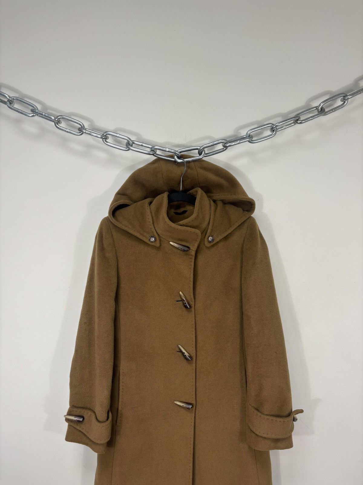 Cinzia Rocca Cinzia Rocca Due Women’s Wool Cashmere Hooded Duffle Coat Size S / US 4 / IT 40 - 4 Thumbnail