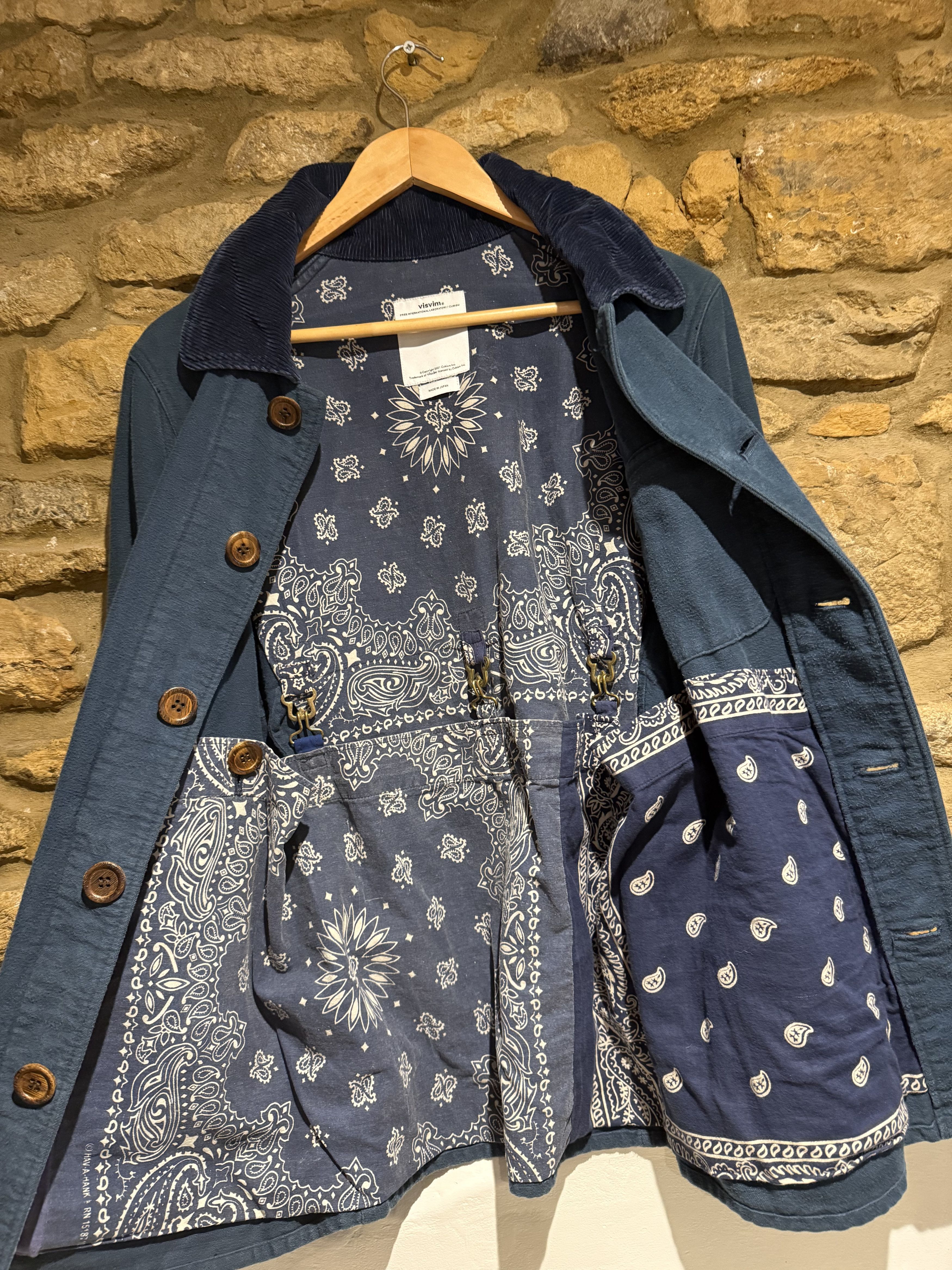 Visvim Men’s Visvim blue bandana lined jacket Size US XXS / EU 40 - 3 Thumbnail
