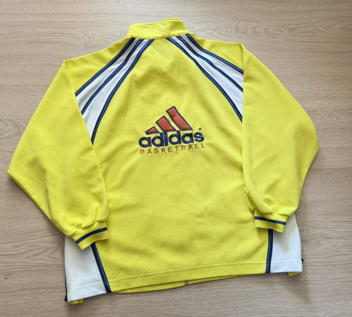 Vintage Vintage 00s Adidas Basketball NBA Baggy Full Zip Long Sleeve Size US XL / EU 56 / 4 - 5 Thumbnail