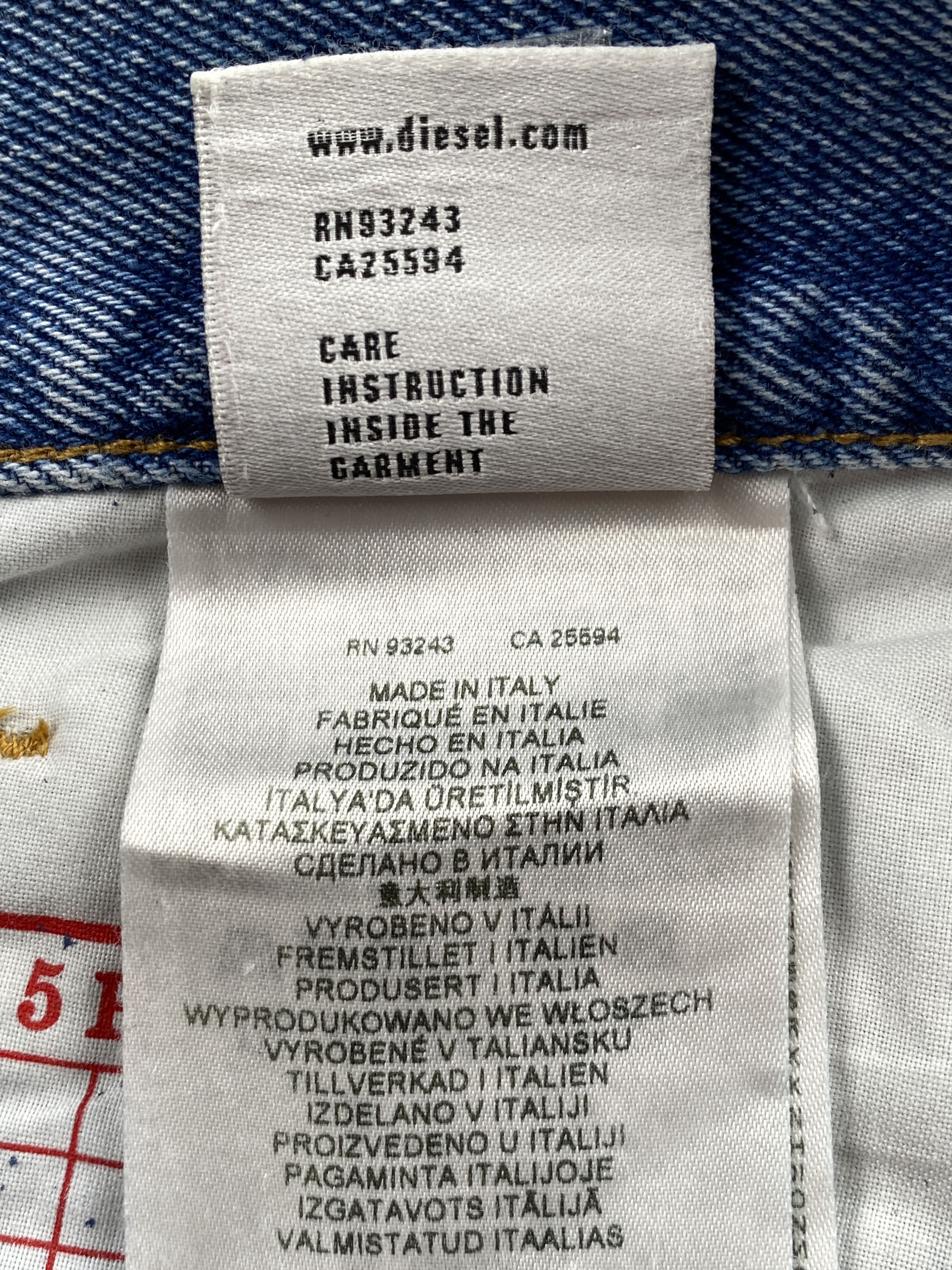 Diesel 2010 5 Pocket Denim Jeans Size US 35 - 16 Thumbnail