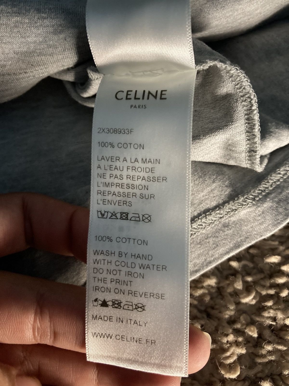 Celine SS19 Celine Geomteric Pattern Logo 2019 Runway Hedi Slimane Size US S / EU 44-46 / 1 - 6 Thumbnail