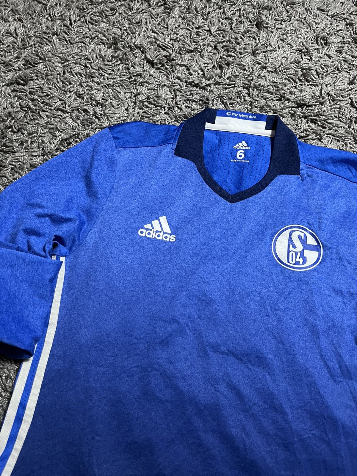 Adidas SCHALKE 04 2016/18 ADIDAS PLAYER ISSUE SOCCER TRIKOT JERSEY Size US M / EU 48-50 / 2 - 2 Thumbnail
