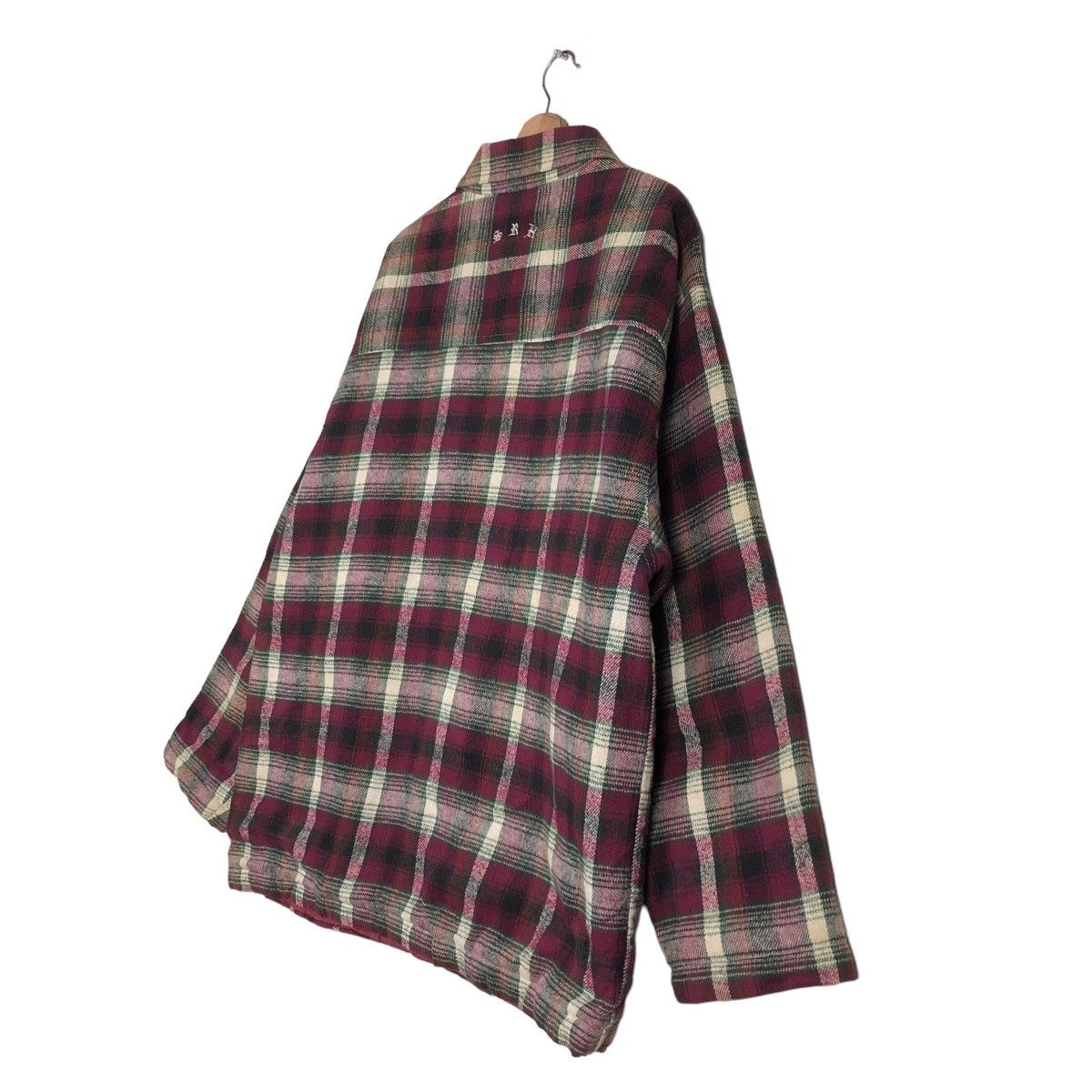 Japanese Brand 🔥Punk Design Tartan Checked Flannel Work Jacket Made in USA Size US L / EU 52-54 / 3 - 10 Thumbnail