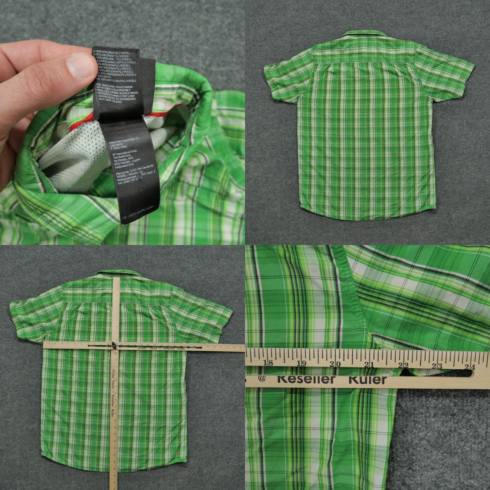 The North Face The North Face Shirt Mens M Green Plaid Button-Up Casual Shirt Size US M / EU 48-50 / 2 - 8 Thumbnail
