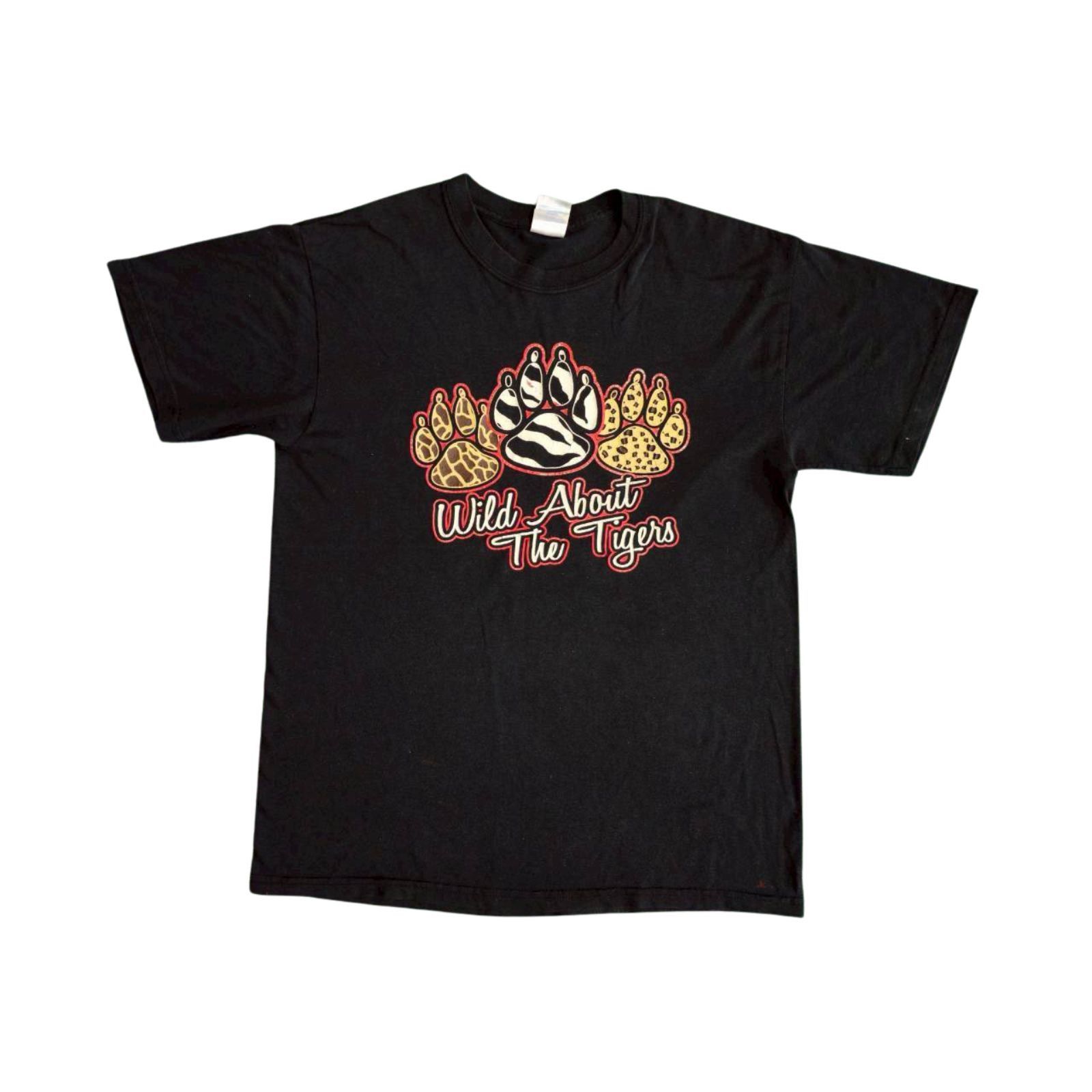 Gildan Wild About The Tigers Quotes 00's Vintage T Shirt 20/26.5 Size US M / EU 48-50 / 2 - 1 Thumbnail