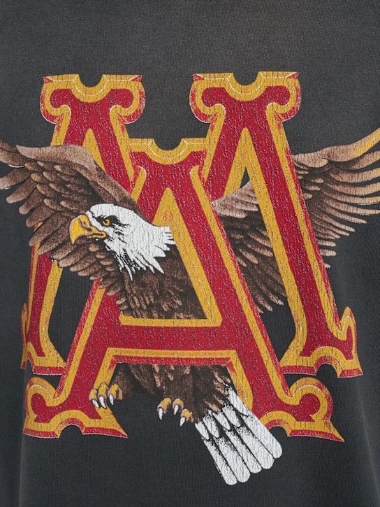 Amiri o1lsvrm0425 Vintage MA Eagle OS t-Shirt in Black Size US XXL / EU 58 / 5 - 5 Thumbnail