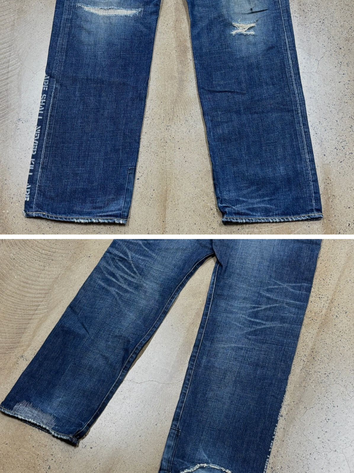 Bape BAPE TYPE2 DAMAGE DENIM ZOZO ，size L Size US 35 - 5 Thumbnail