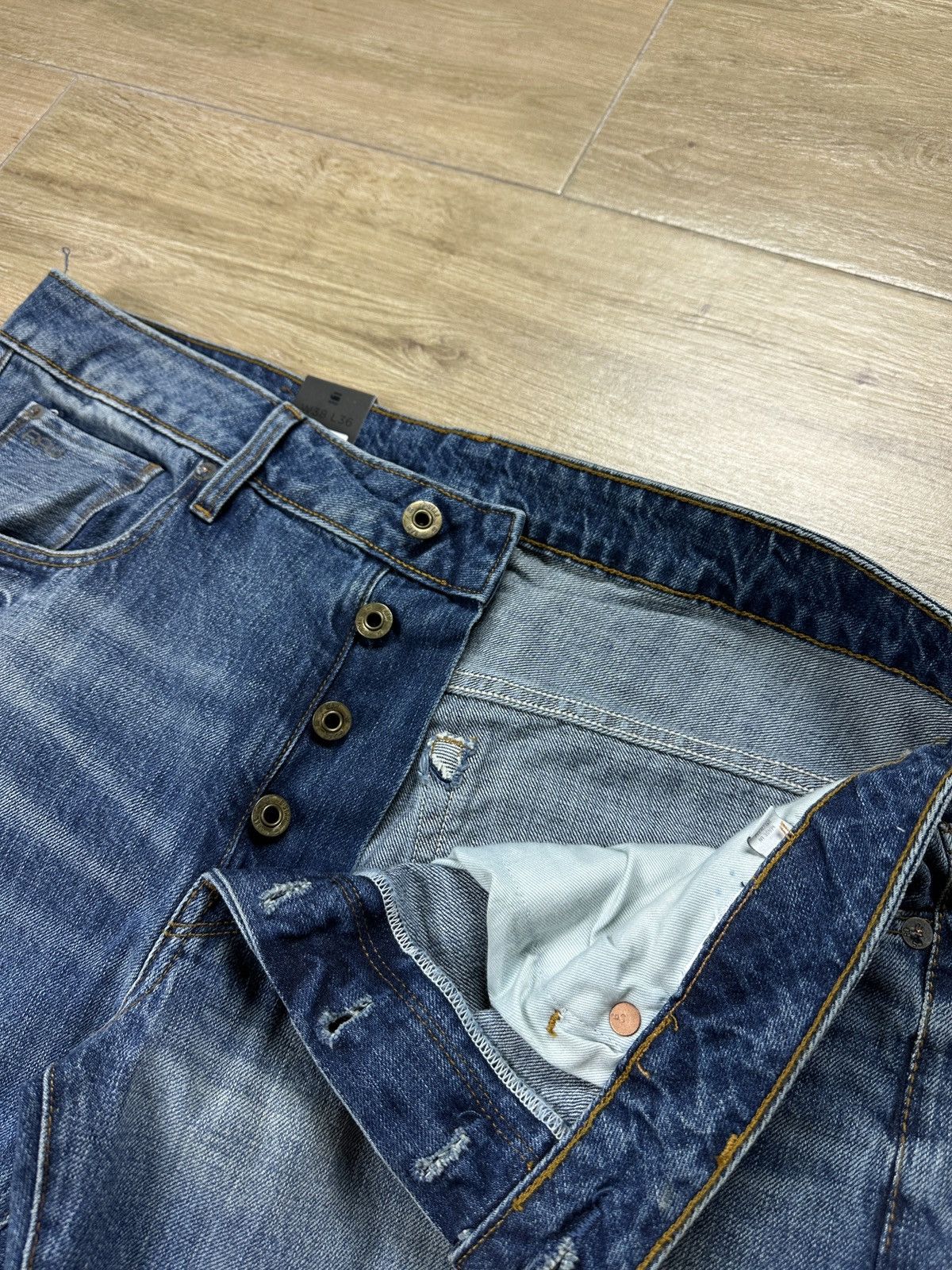 G-Star NEW🏷️ G-Star Raw 3301 Slim Denim Jeans Size US 38 / EU 54 - 5 Thumbnail