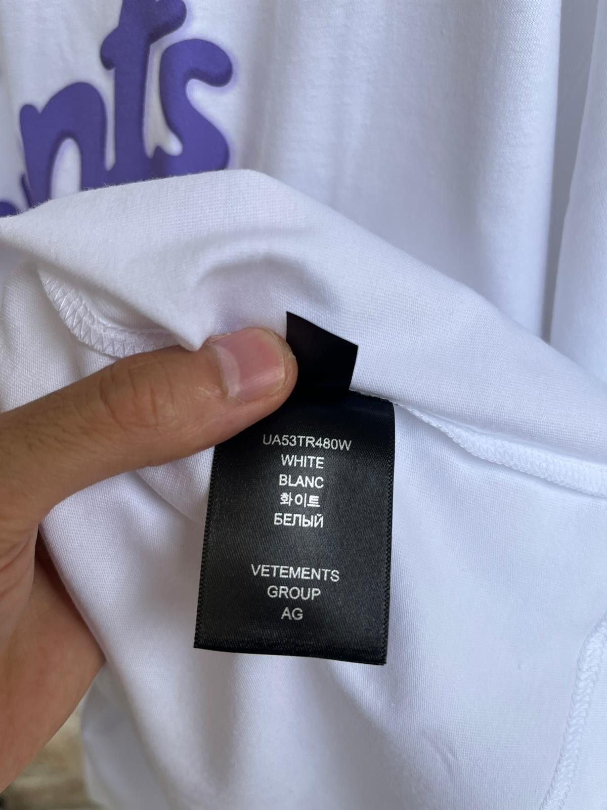 Vetements Sweet Logo T-Shirt SS in White Size US M / EU 48-50 / 2 - 14 Thumbnail