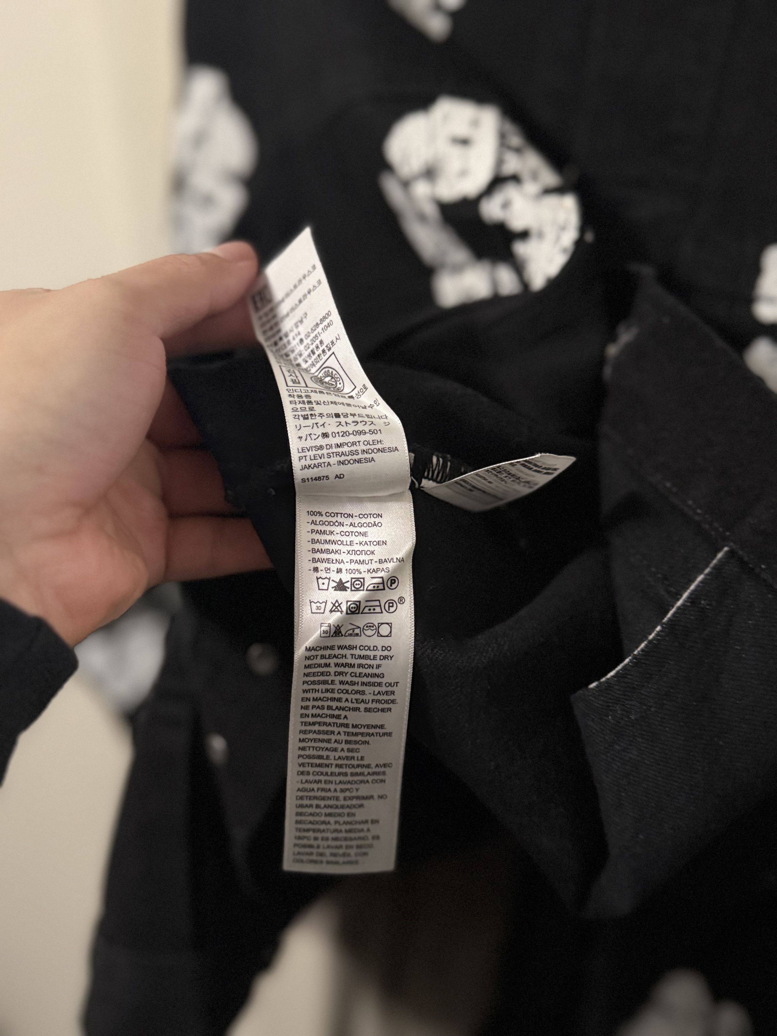 DENIM TEARS × Levi's Denim Tears x Levi's All Over Wreath Black Jacket Size US L / EU 52-54 / 3 - 7 Thumbnail