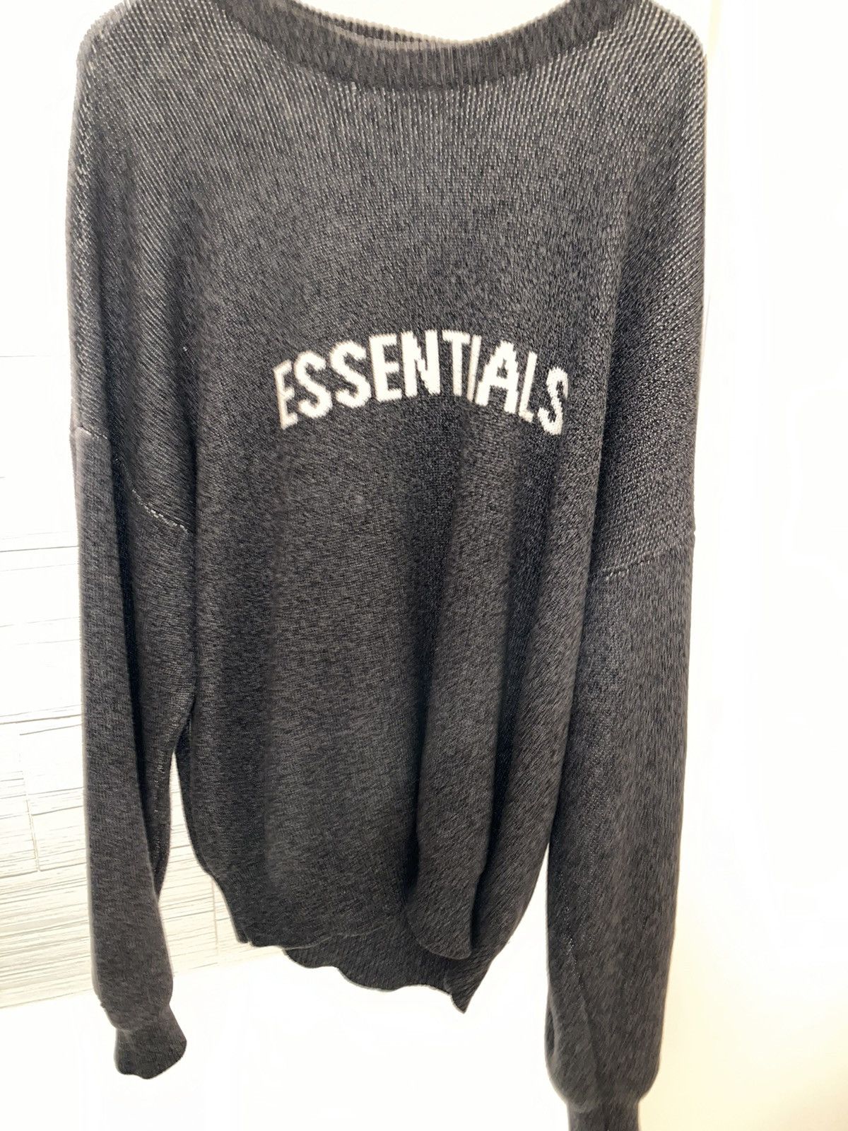 image of Fear Of God Essentials Knit Sweater in Brown, Men's (Size 2XL)