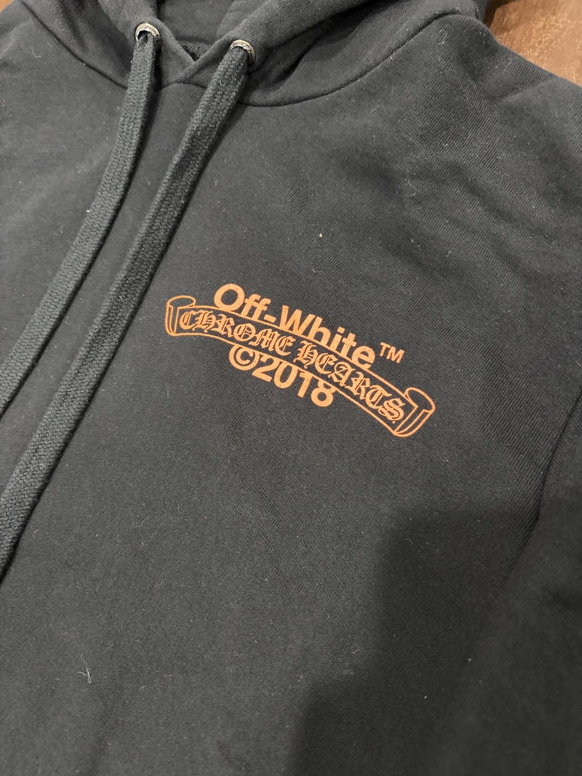 Chrome Hearts × Off-White 1 OF 1 SAMPLE Off-White x Chrome Hearts 2018 Hoodie Black Size US M / EU 48-50 / 2 - 4 Thumbnail