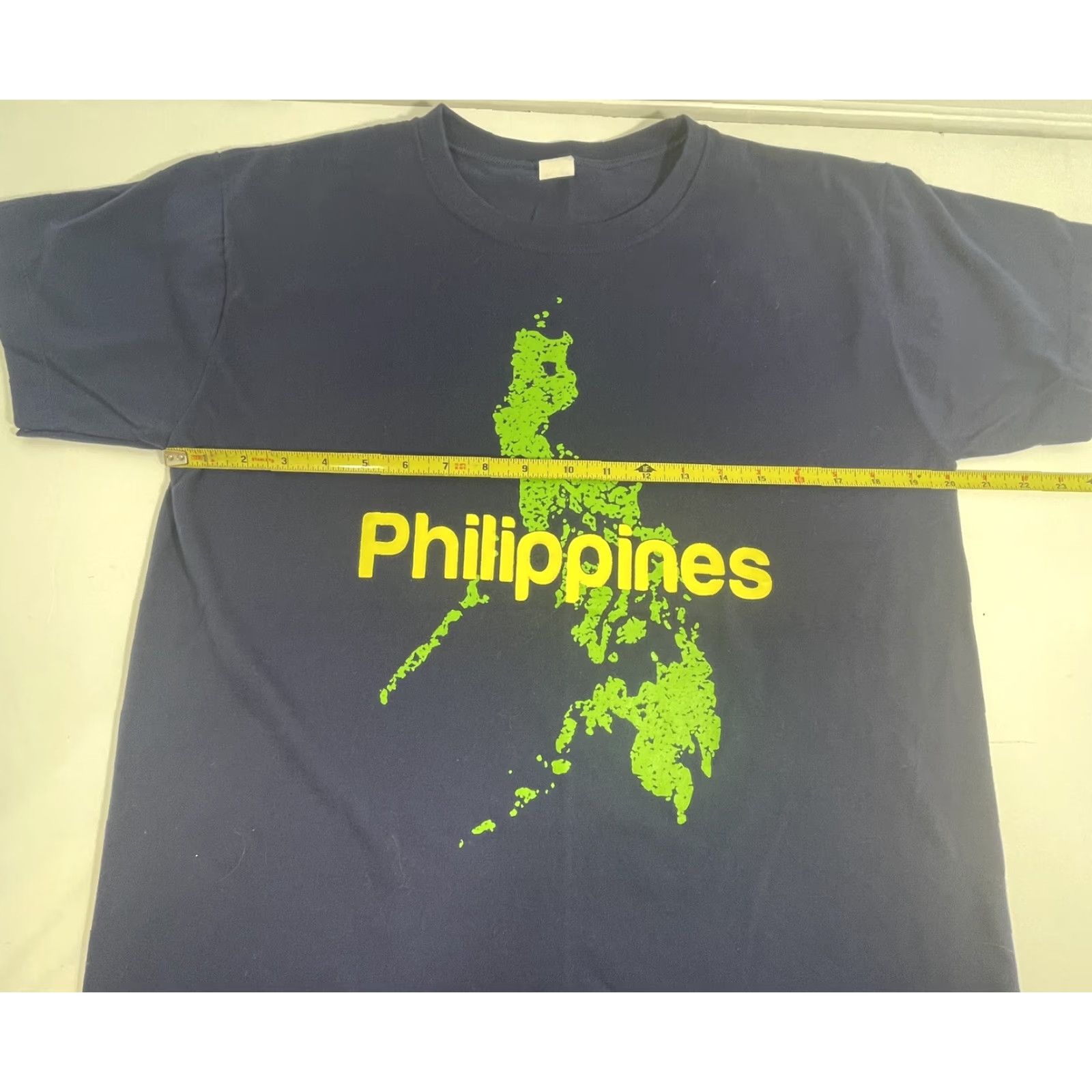 Whistles Whistler Philippines Shirt Men L Navy Crew Neck Short Sleeve Graphic Map of Philippines Blue Cotton T-Shirt Regular Fit Size US L / EU 52-54 / 3 - 5 Thumbnail