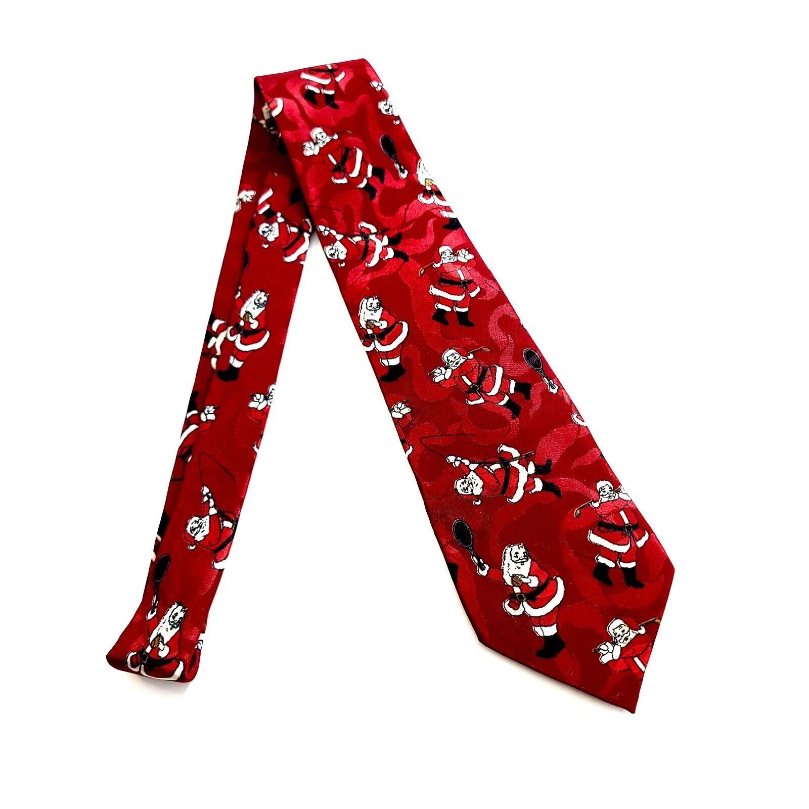Other Wembley Christmas Santa Klaus Golf Fishing Red Polyester Jac Size ONE SIZE - 6 Thumbnail