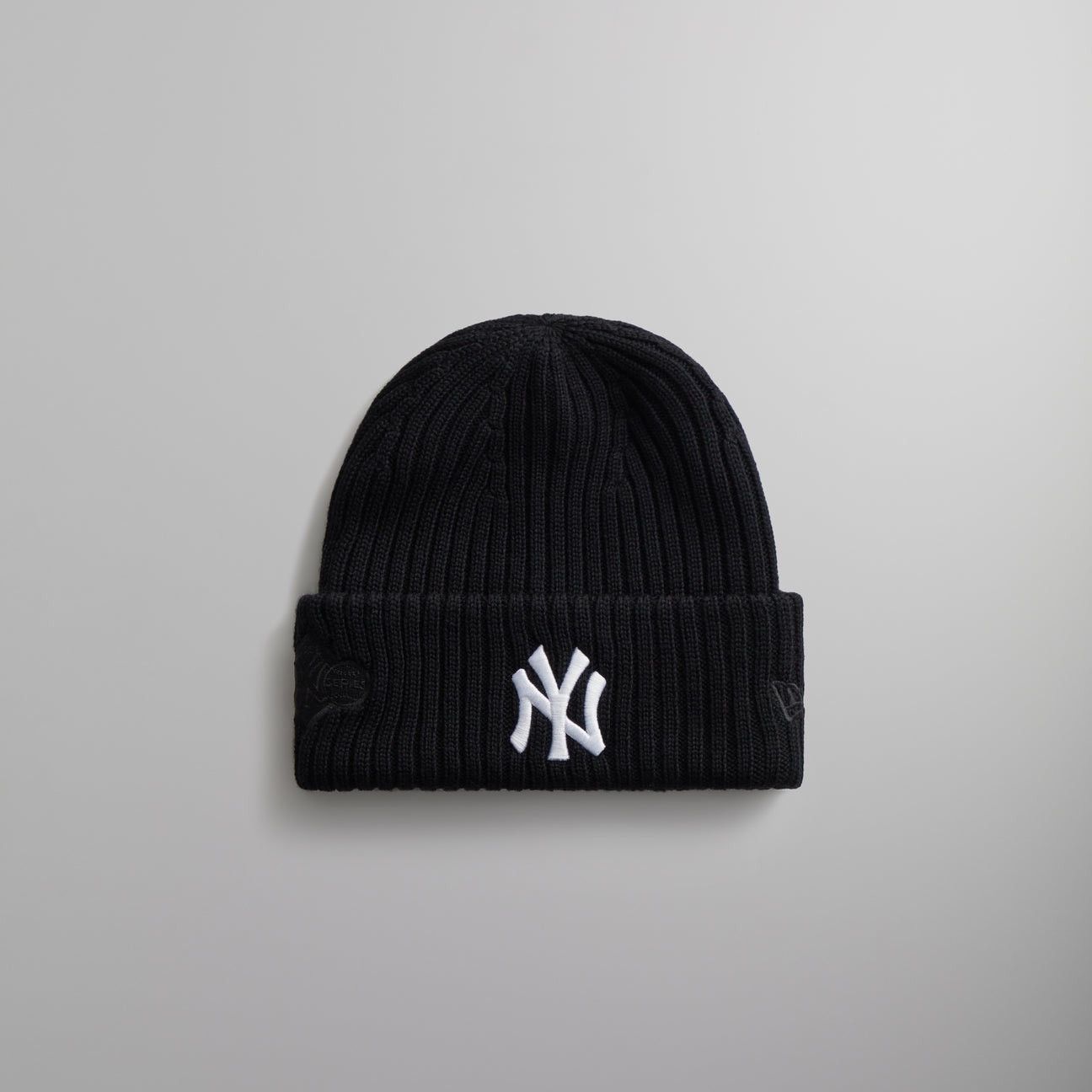 image of Kith & New Era For The New York Yankees Knit Beanie Black, Men's