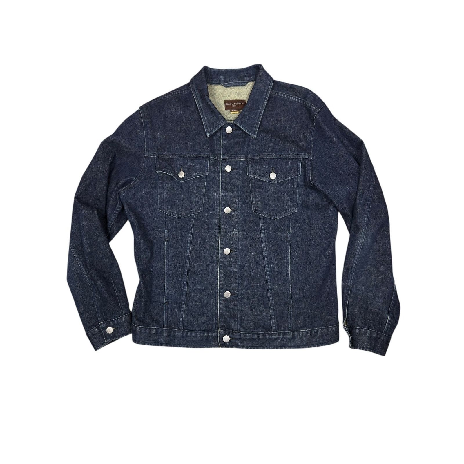Banana Republic Banana Republic Dark Blue Denim Jacket - NWOT - Lg Size US L / EU 52-54 / 3 - 2 Thumbnail