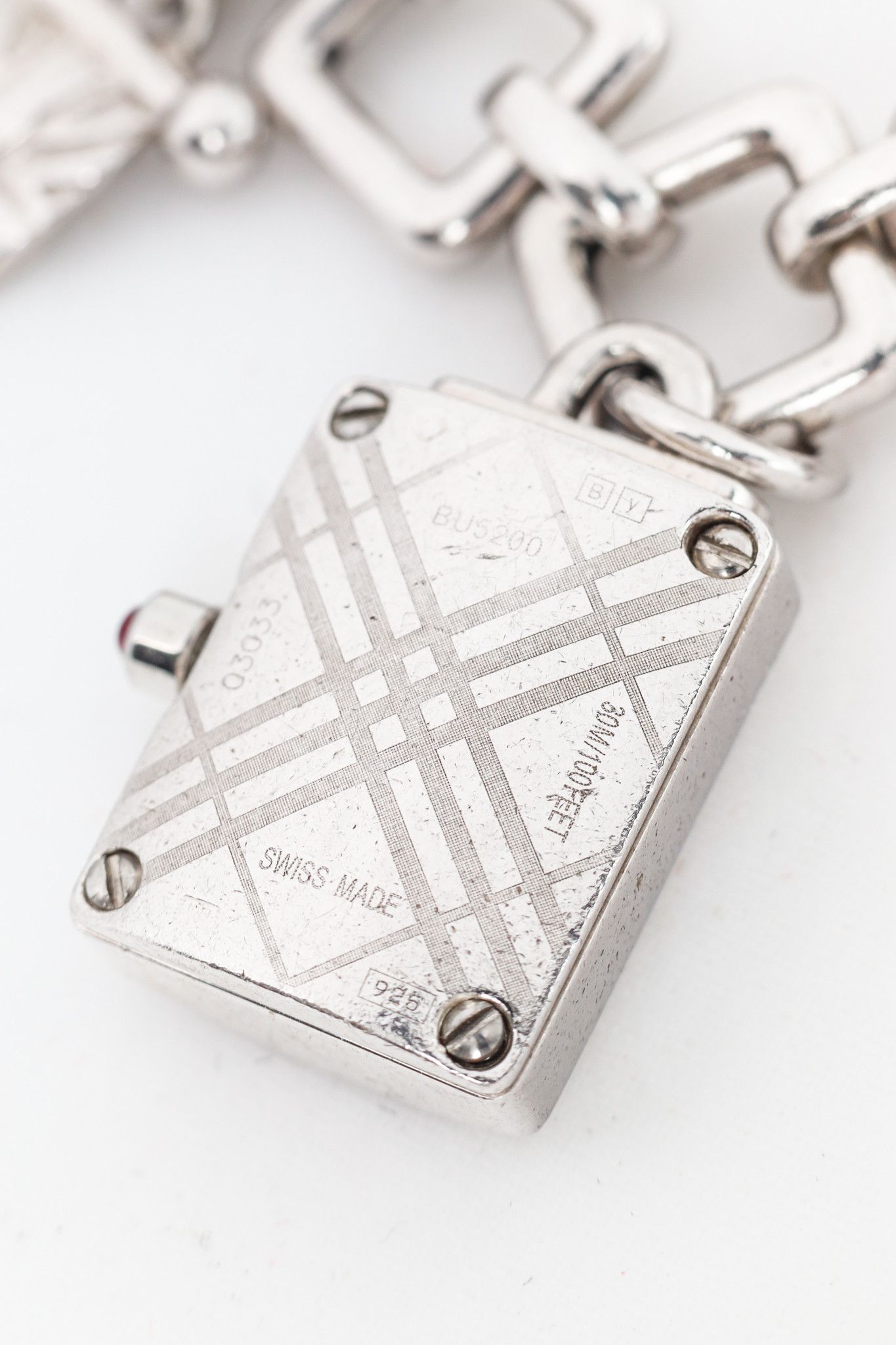 Burberry Burberry BU5200 Silver-Tone Charm Chainlink Bracelet Watch Size ONE SIZE - 5 Thumbnail
