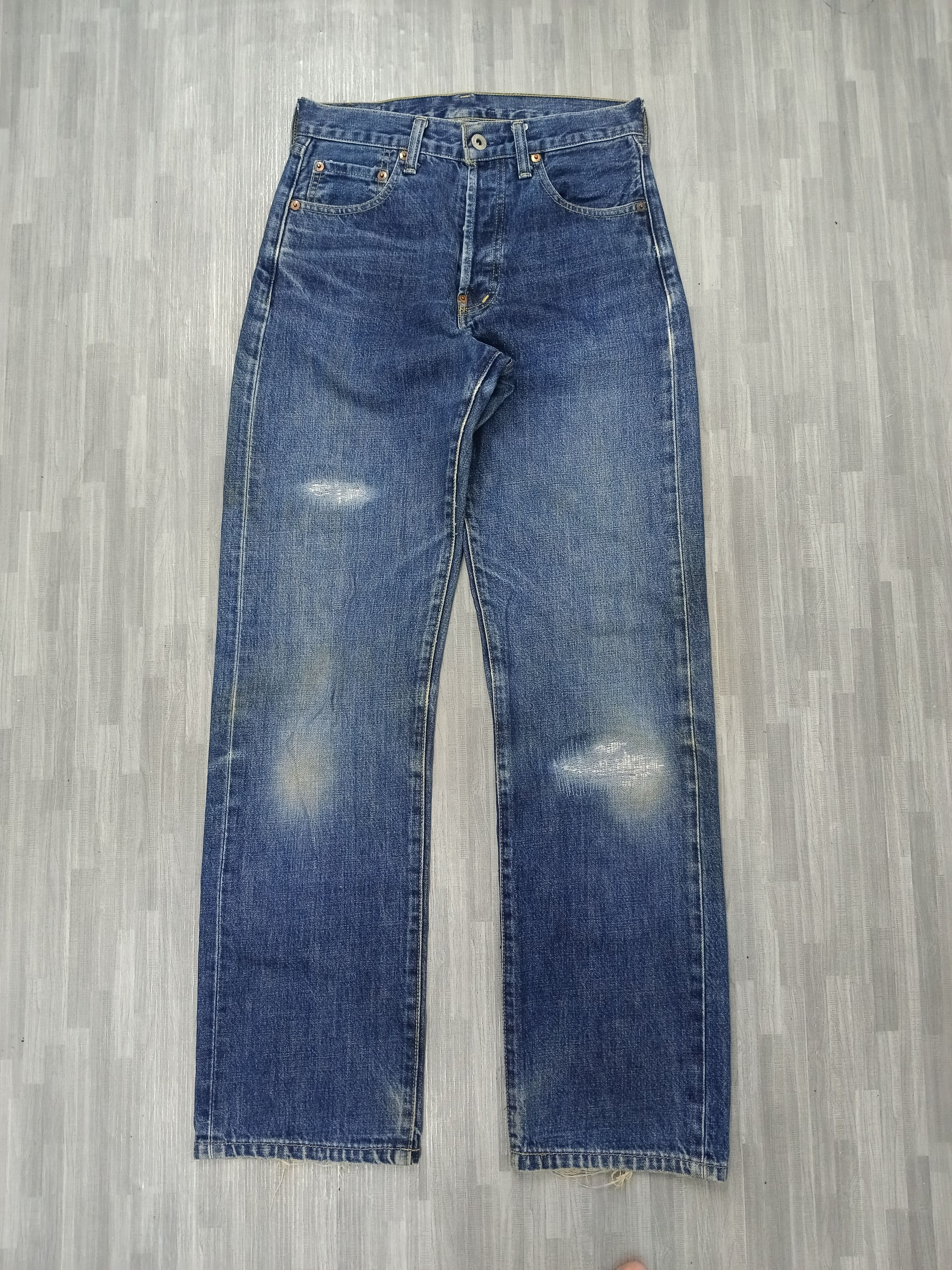 Levi's VINTAGE 90s LEVIS 702 SELVEDGE BUCKLE BELT Size US 27 - 2 Thumbnail