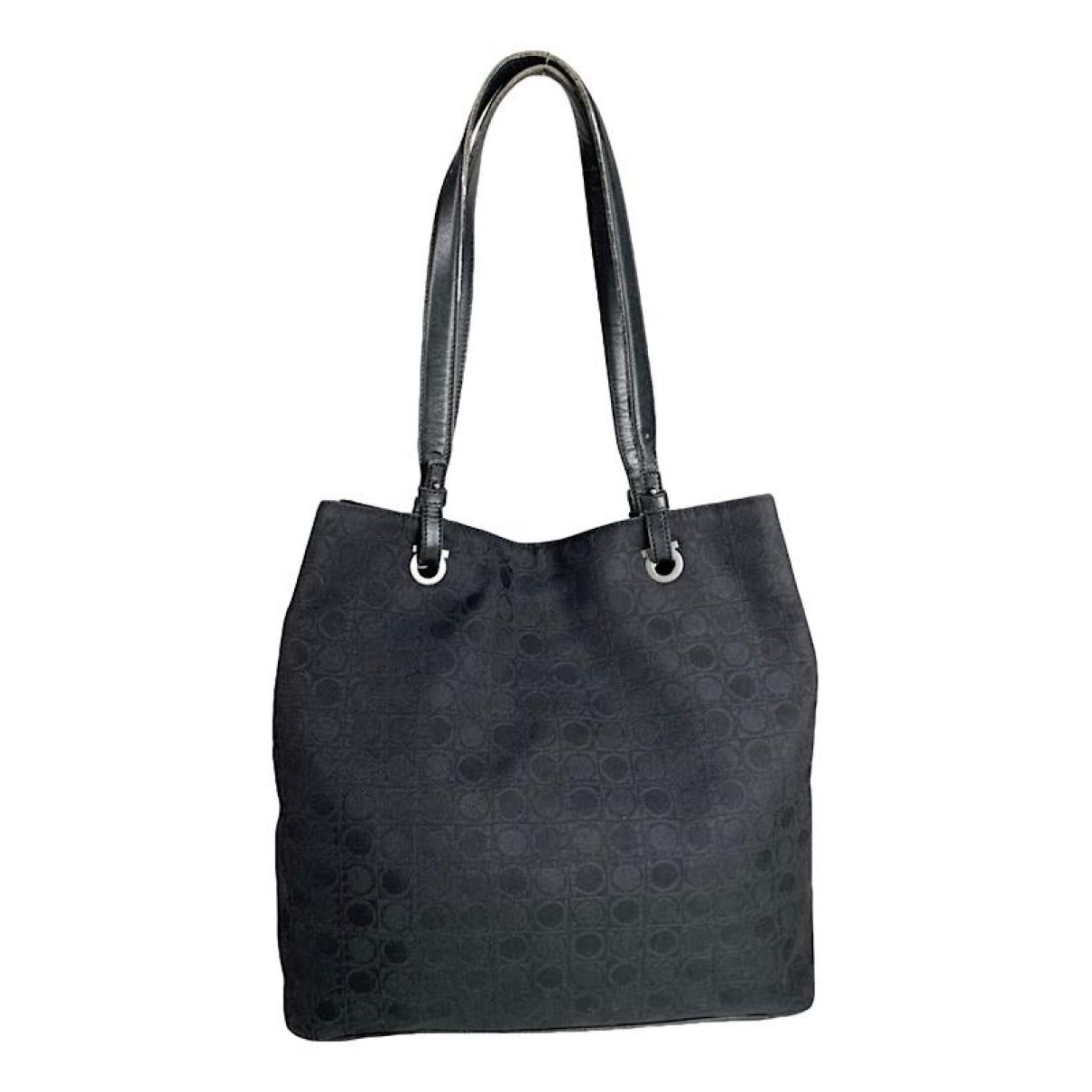 Salvatore Ferragamo Black Polyester Handbag Size ONE SIZE - 1 Thumbnail