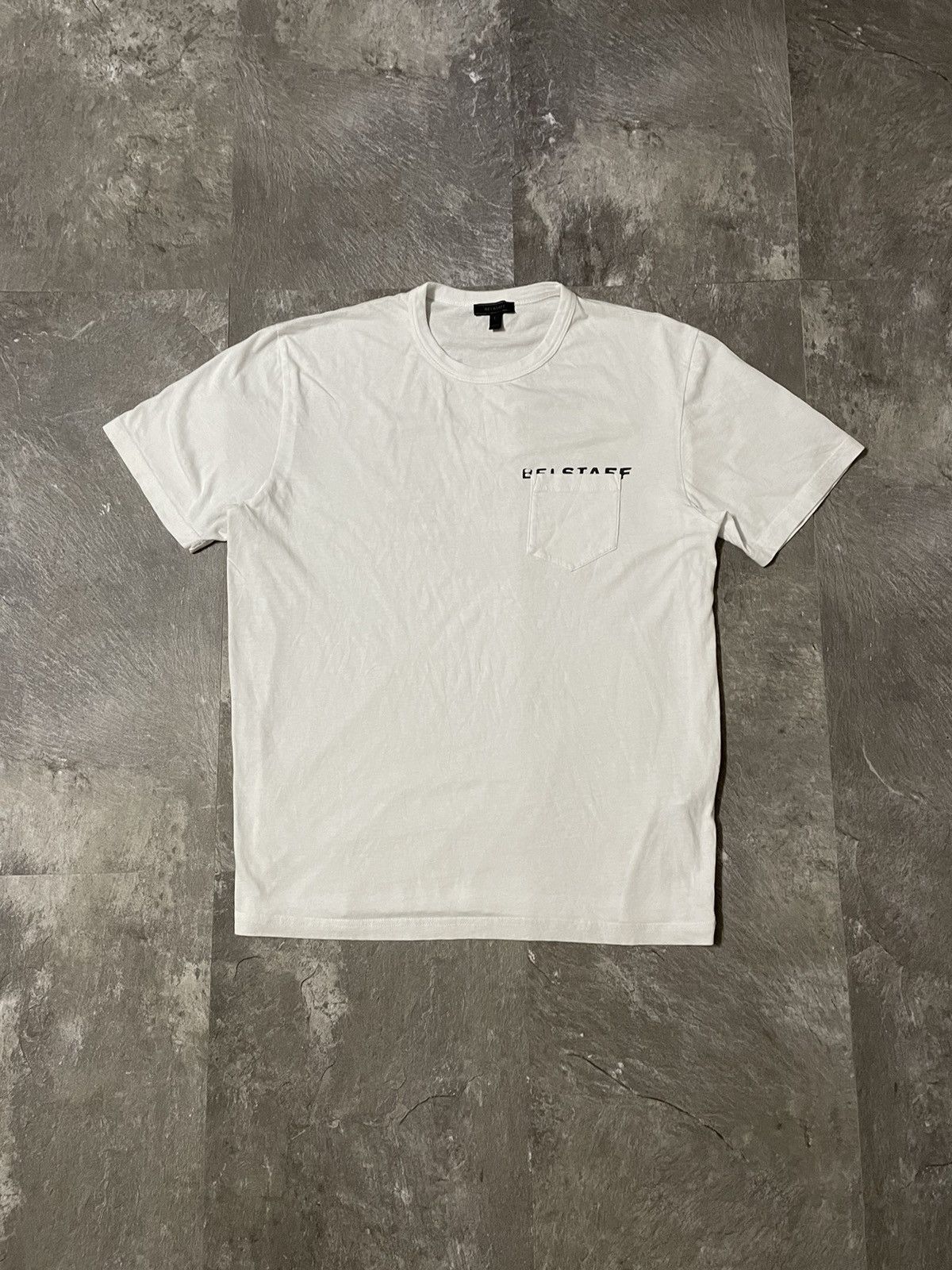 Belstaff Belstaf Big Logo Rare Luxury T Shirt Streetwear Size US L / EU 52-54 / 3 - 3 Thumbnail