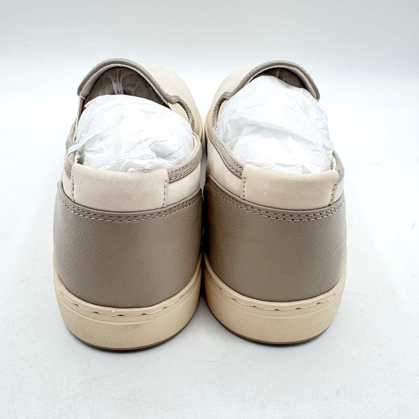 Vintage VINTAGE ABEO Encore Slip On Womens Flat 10 Taupe 2 Tone Comfort Ergonomic Slip-On Canvas Leather Outsole 2 Tone Taupe Women Men? Size ONE SIZE - 5 Thumbnail