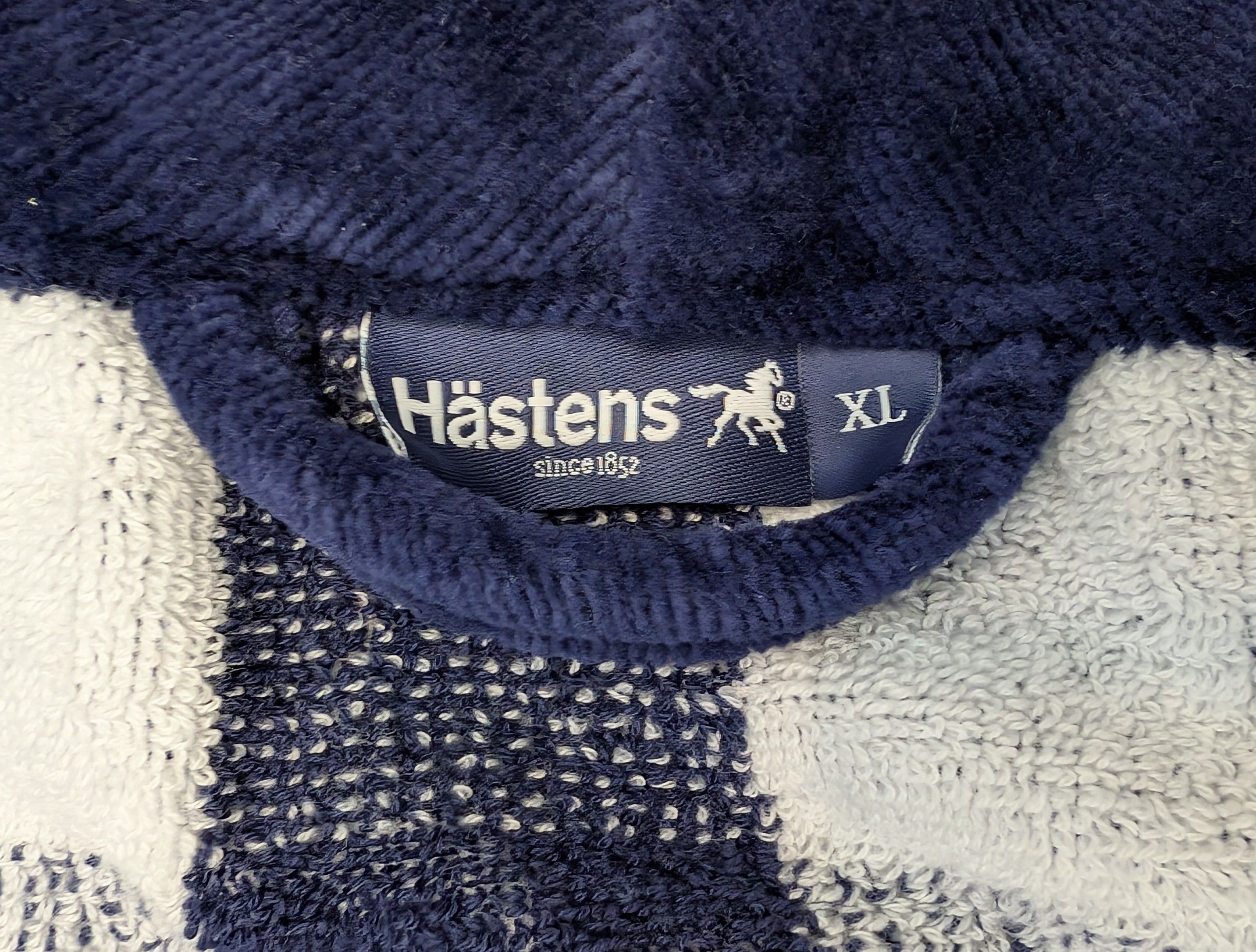 Other Hastens Cotton Terry Long Sleeve Gingham Robe Size US XL / EU 56 / 4 - 3 Thumbnail